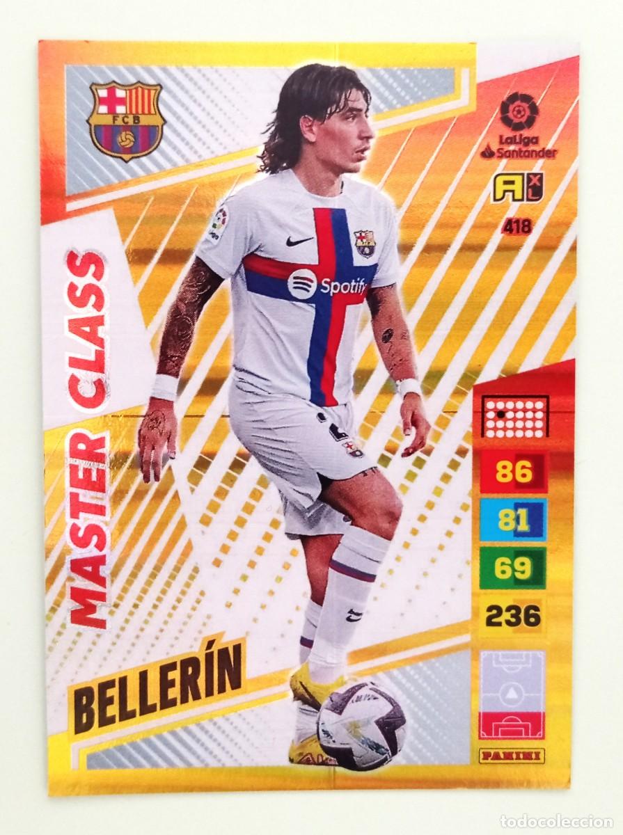 Figurine di Calcio: ADRENALYN XL 2022-2023 (N&ordm; 418 BELLER&Iacute;N - F.C. BARCELONA) (MASTER CLASS)