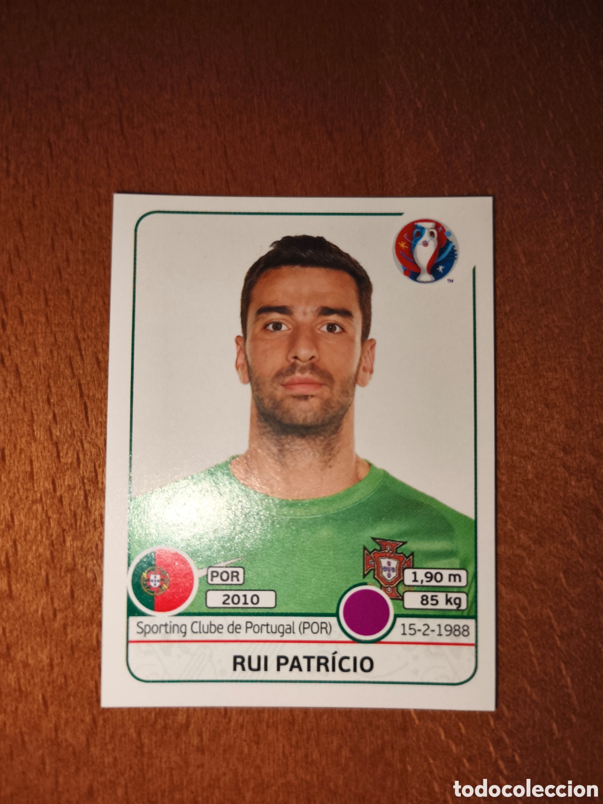 Fu&szlig;ball-Sticker: Rui Patricio n&deg;577 UEFA Euro 2016 Portugal