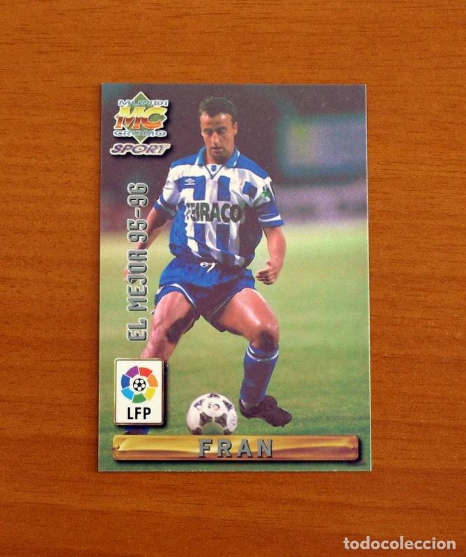 Cromos de Futebol: Deportivo Coru&ntilde;a -N&ordm; 408 Fran El Mejor 95-96-Mundicromo Las Fichas de Liga de F&uacute;tbol 1996-1997-96-97