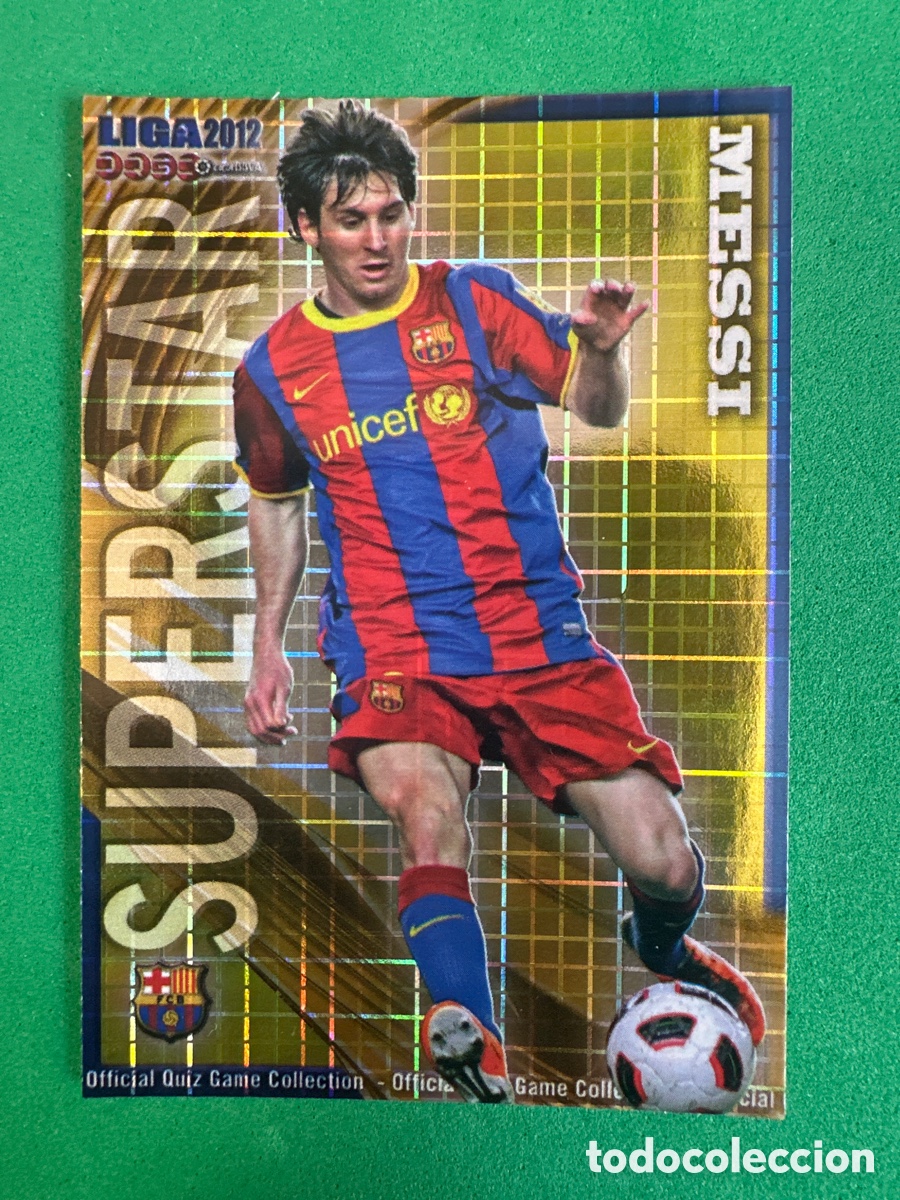 Cromos de Futebol: 26 MESSI (F.C.BARCELONA) SUPERSTAR CUADROS MUNDICROMO 2012 11 12 TRADING CARD