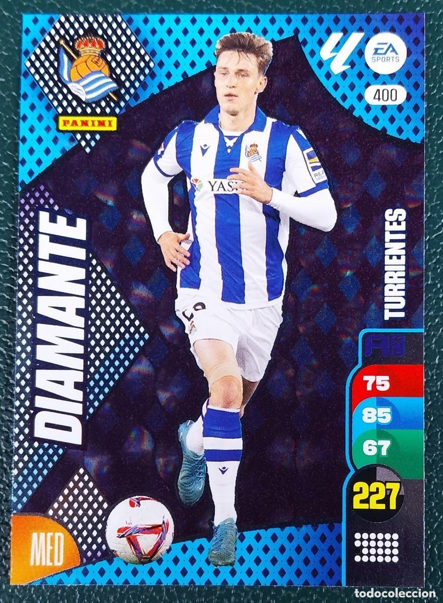 Cromos de F&uacute;tbol: 400 TURRIENTES REAL SOCIEDAD DIAMANTE FICHAS ALBUM ADRENALYN XL 2024 2025 24 25