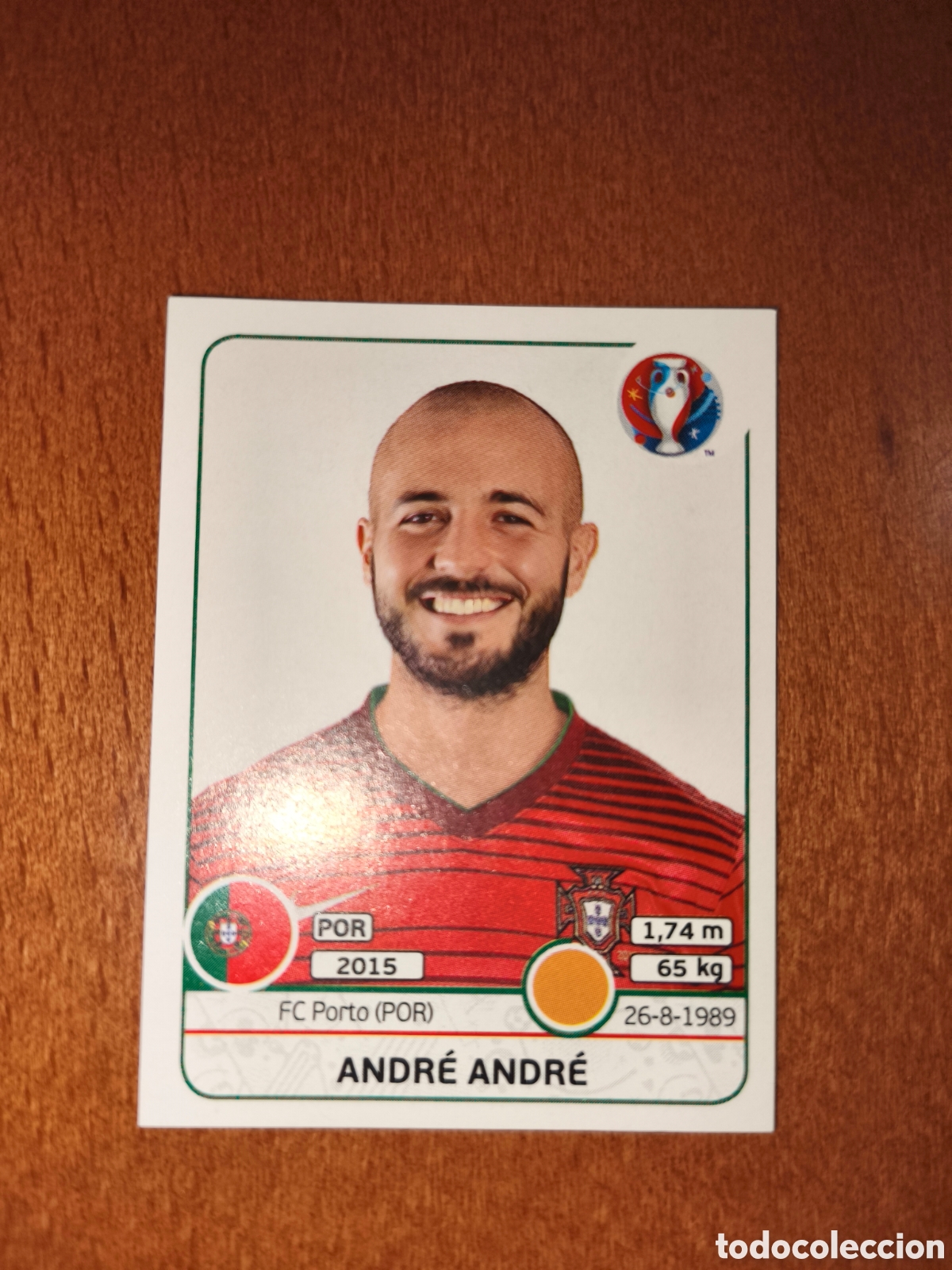 Cromos de F&uacute;tbol: Andr&eacute; Andr&eacute; n&deg;585 UEFA Euro 2016 Portugal