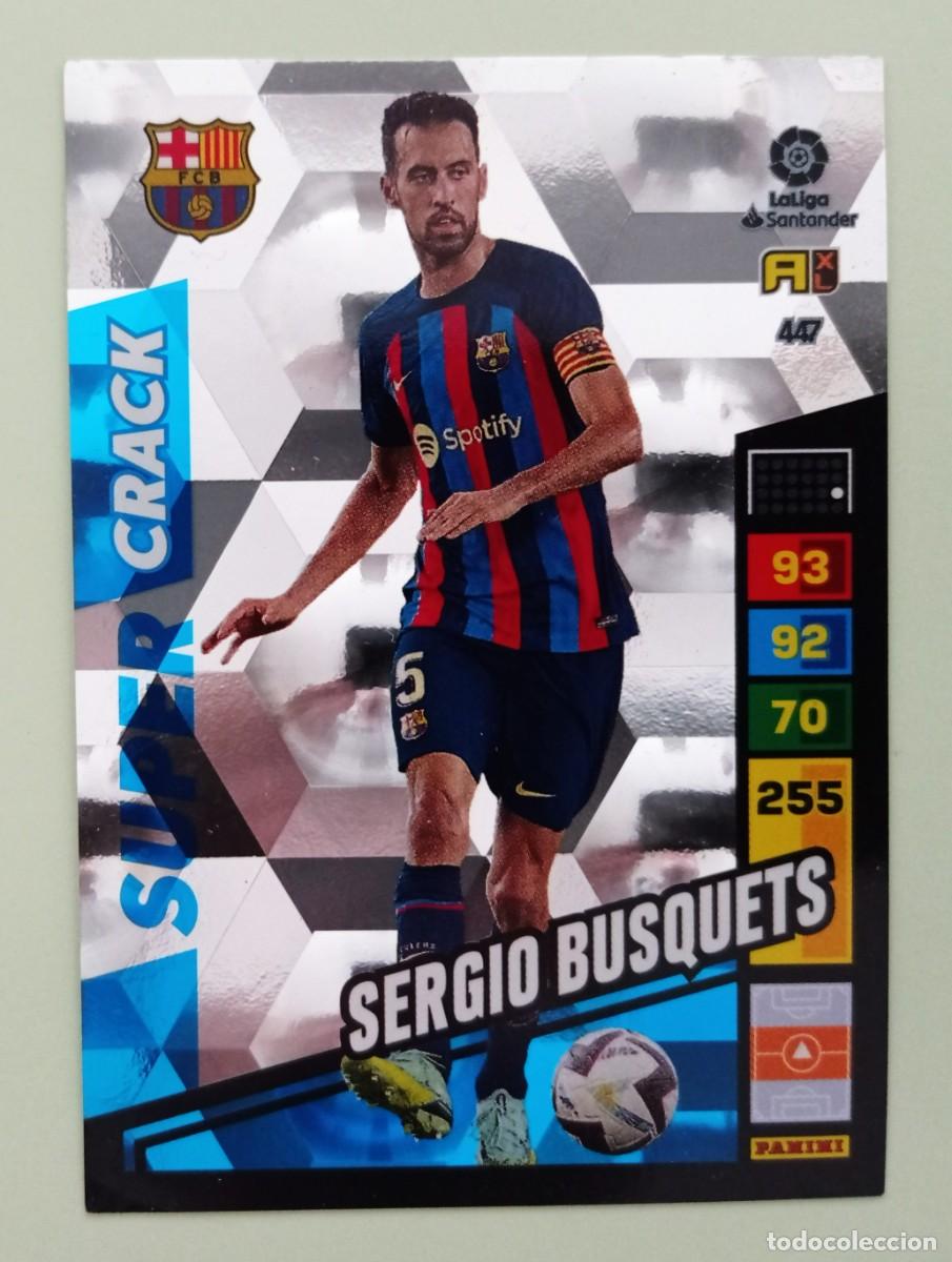 Cromos de F&uacute;tbol: ADRENALYN XL 2022-2023 (N&ordm; 447 SERGIO BUSQUETS - F.C. BARCELONA) (SUPER CRACK)