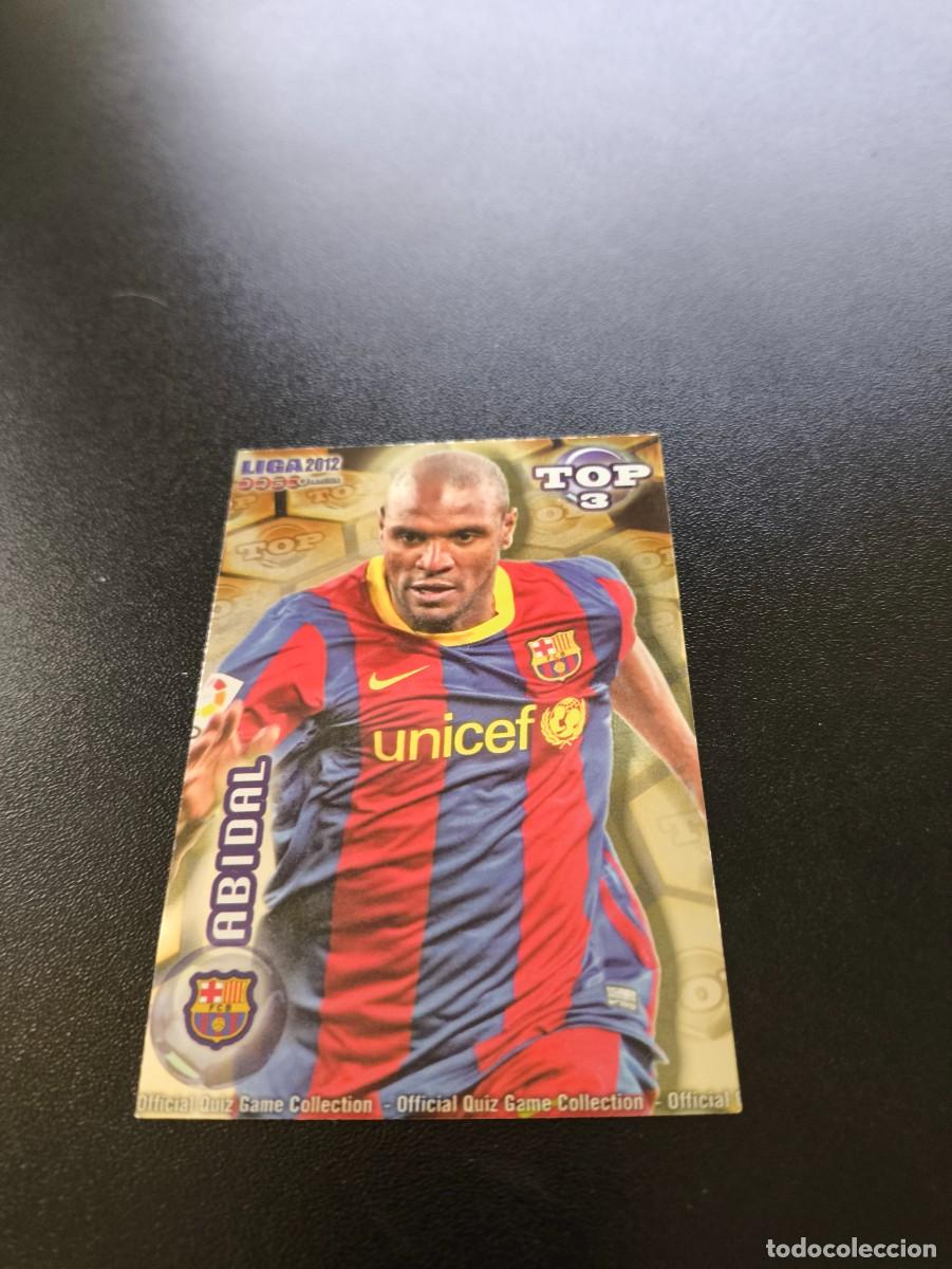 Cromos de F&uacute;tbol: 577 ABIDAL BARCELONA DORADO TOP 5 MUNDICROMO LIGA 2011 2012 11 12 NO PANINI ESTE MEGACRACKS
