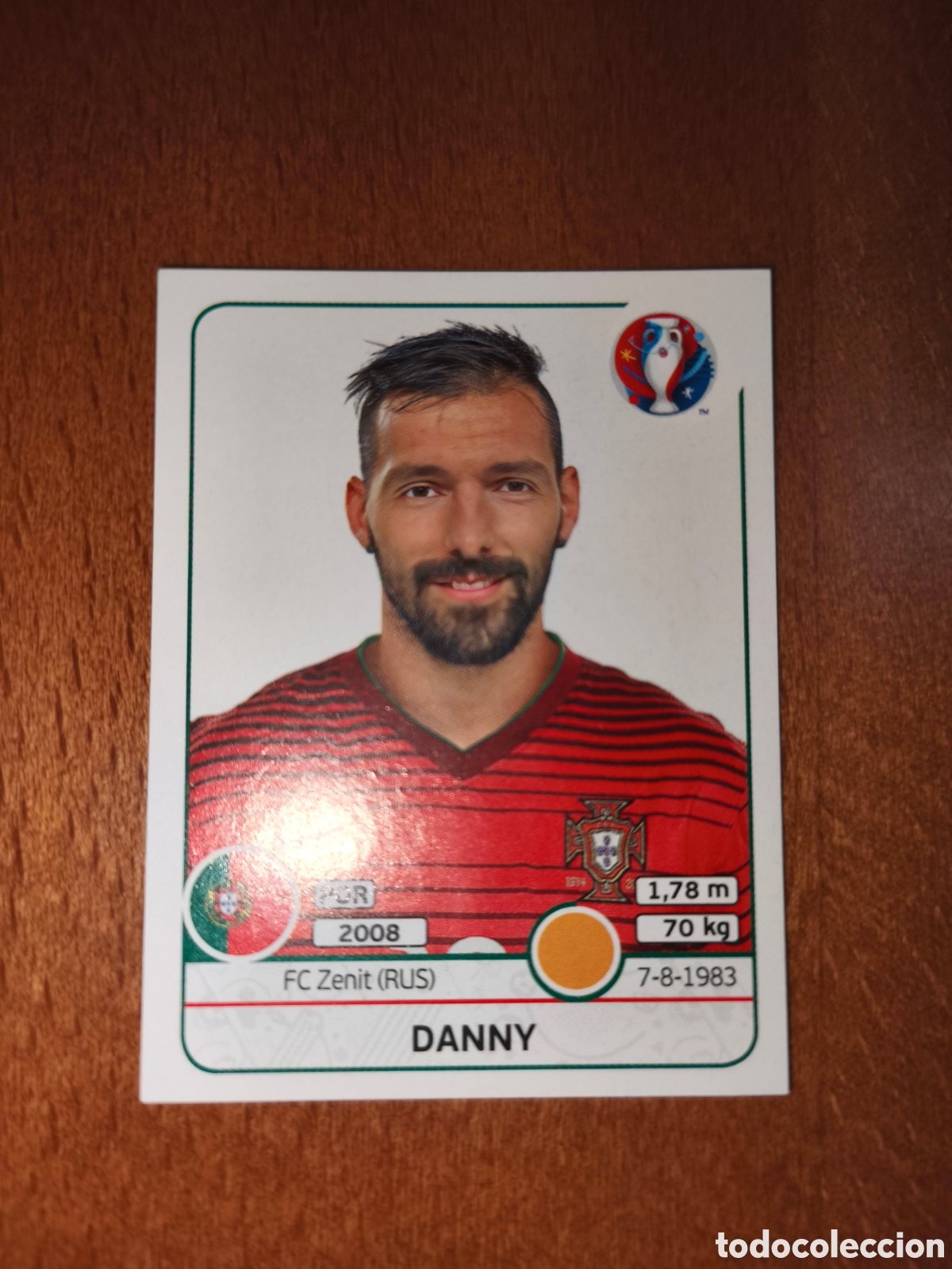 Cromos de F&uacute;tbol: Danny n&deg;592 UEFA Euro 2016 Portugal