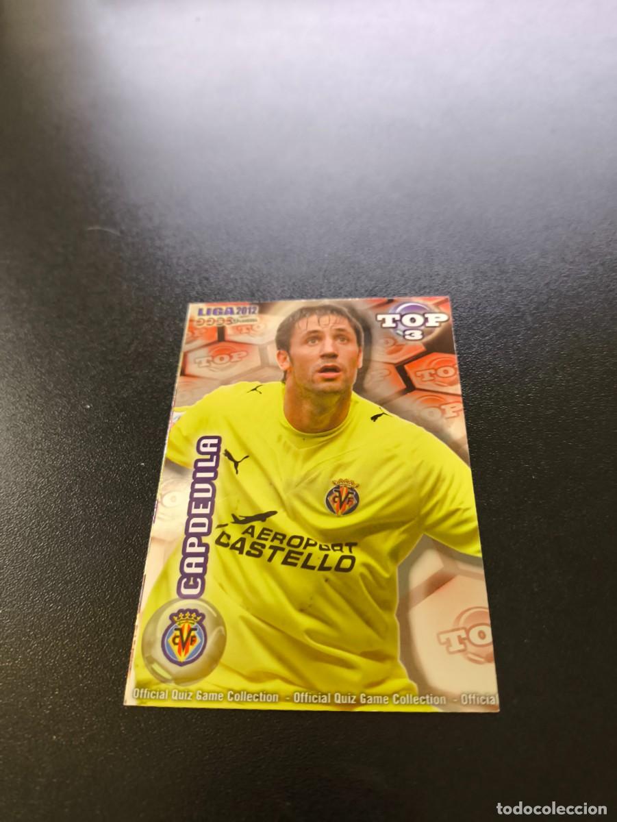 Cromos de F&uacute;tbol: 580 CAPDEVILA VILLARREAL BAJA ROJO TOP 3 MUNDICROMO LIGA 2011 2012 11 12 NO PANINI ESTE MEGACRACKS