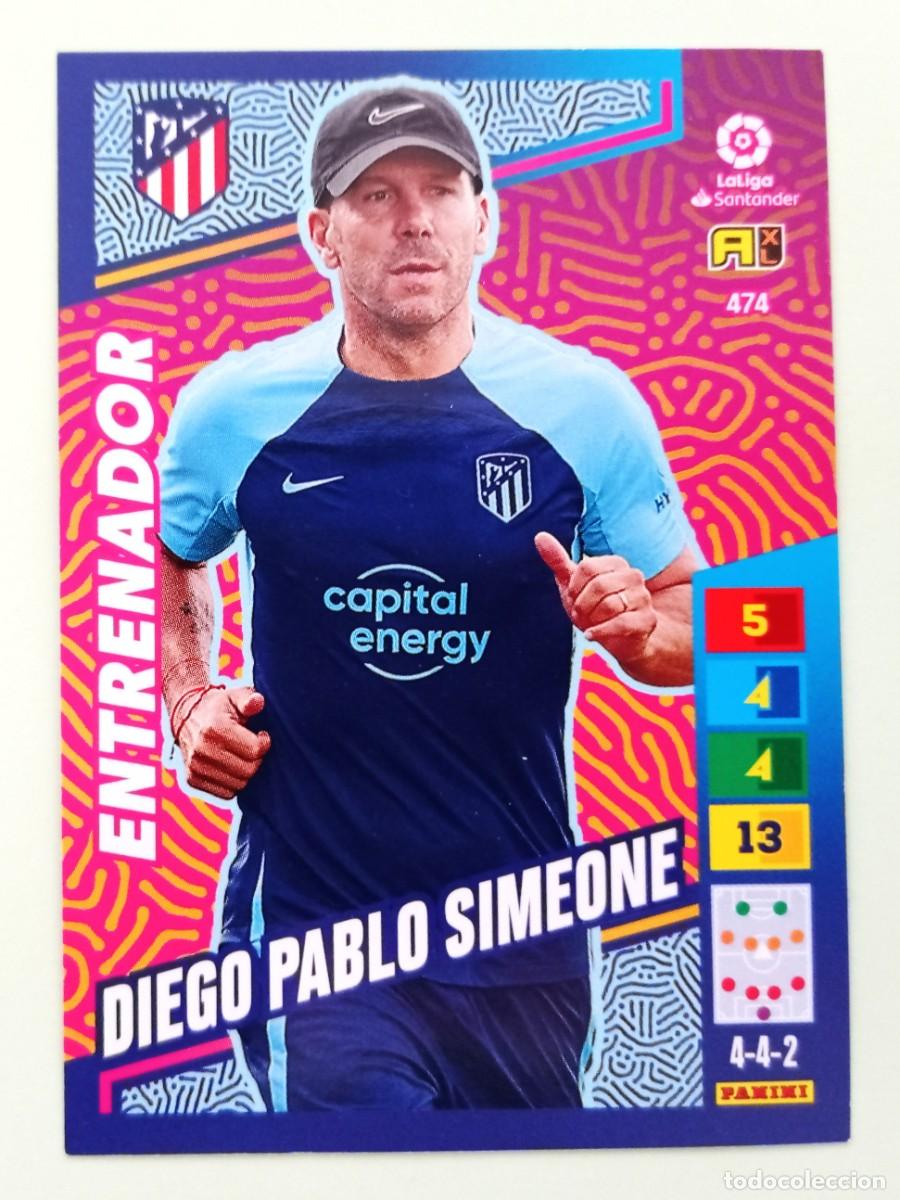 Cartes &agrave; collectionner de Football: ADRENALYN XL 2022-2023 (N&ordm; 474 DIEGO PABLO SIMEONE - AT. MADRID) (ENTRENADOR)