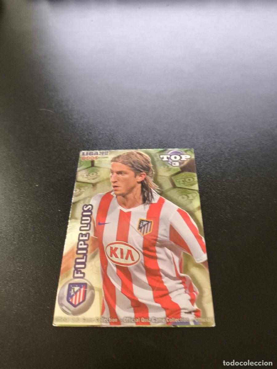 Cromos de F&uacute;tbol: 581 FILIPE LUIS ATLETICO MADRID VERDE TOP MUNDICROMO LIGA 2011 2012 11 12 NO PANINI ESTE MEGACRACKS