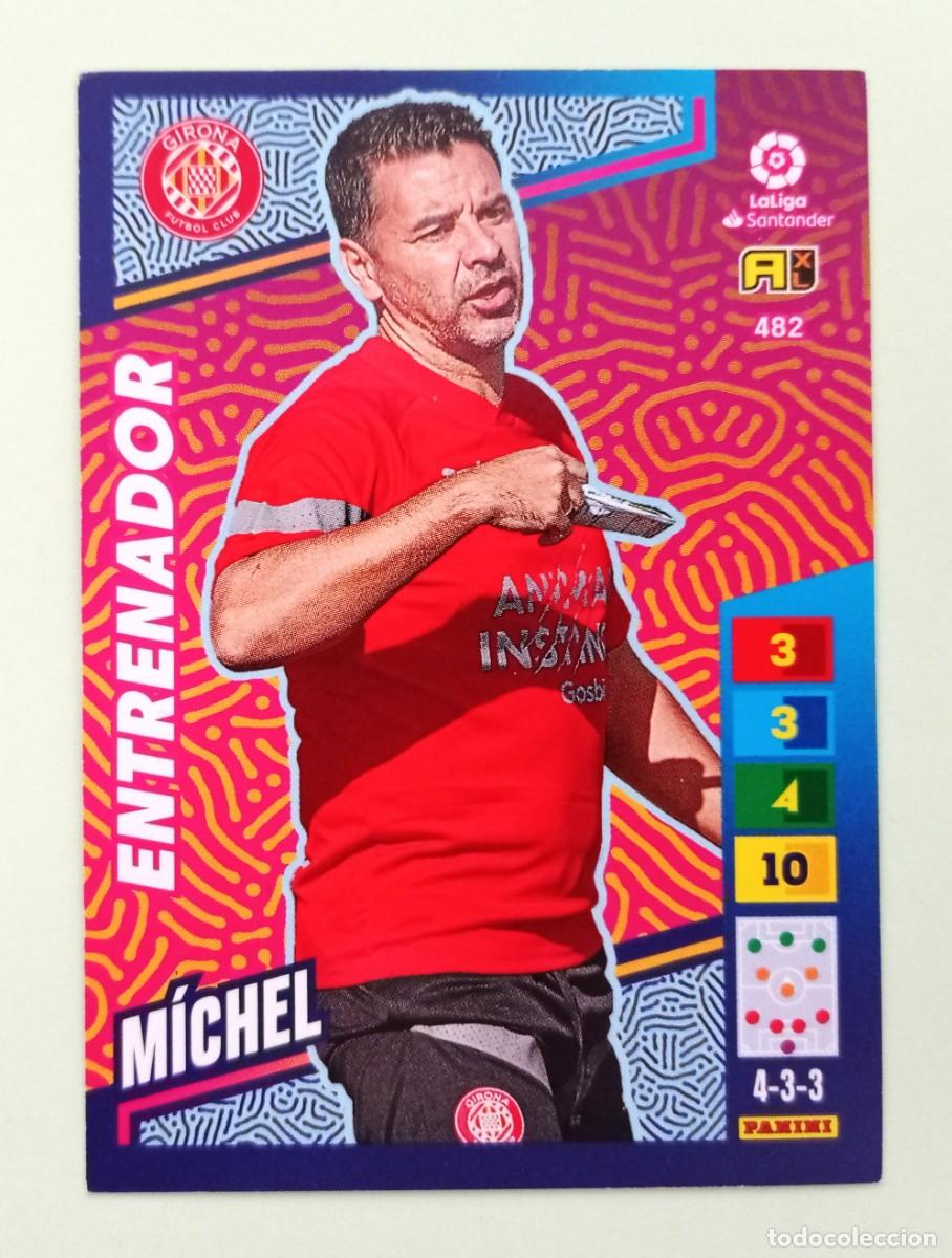 Figurine di Calcio: ADRENALYN XL 2022-2023 (N&ordm; 482 M&Iacute;CHEL - GIRONA F.C.) (ENTRENADOR)