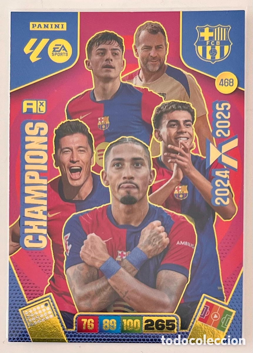 Figurine di Calcio: 468 CHAMPIONS CARD FC BARCELONA BALON DE ORO ADRENALYN 25 26 2025 2026