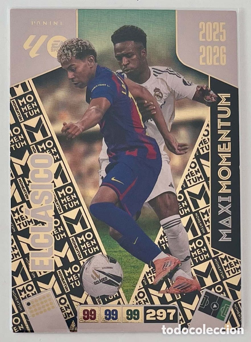 Cromos de F&uacute;tbol: LAMINE YAMAL VINICIUS MAXI MOMENTUM ADRENALYN 25 26 2025 2026