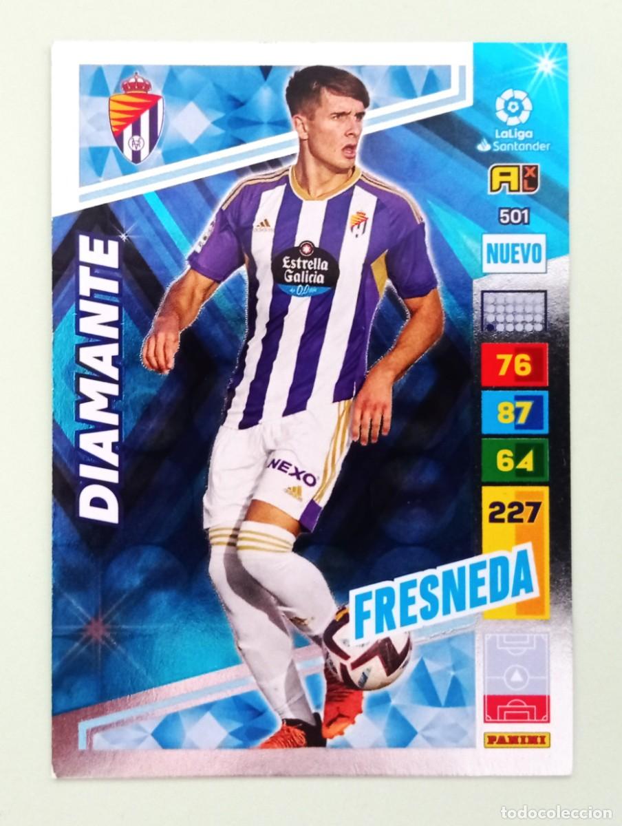 Figurine di Calcio: ADRENALYN XL 2022-2023 (N&ordm; 501 FRESNEDA - R. VALLADOLID C.F.) (DIAMANTE)