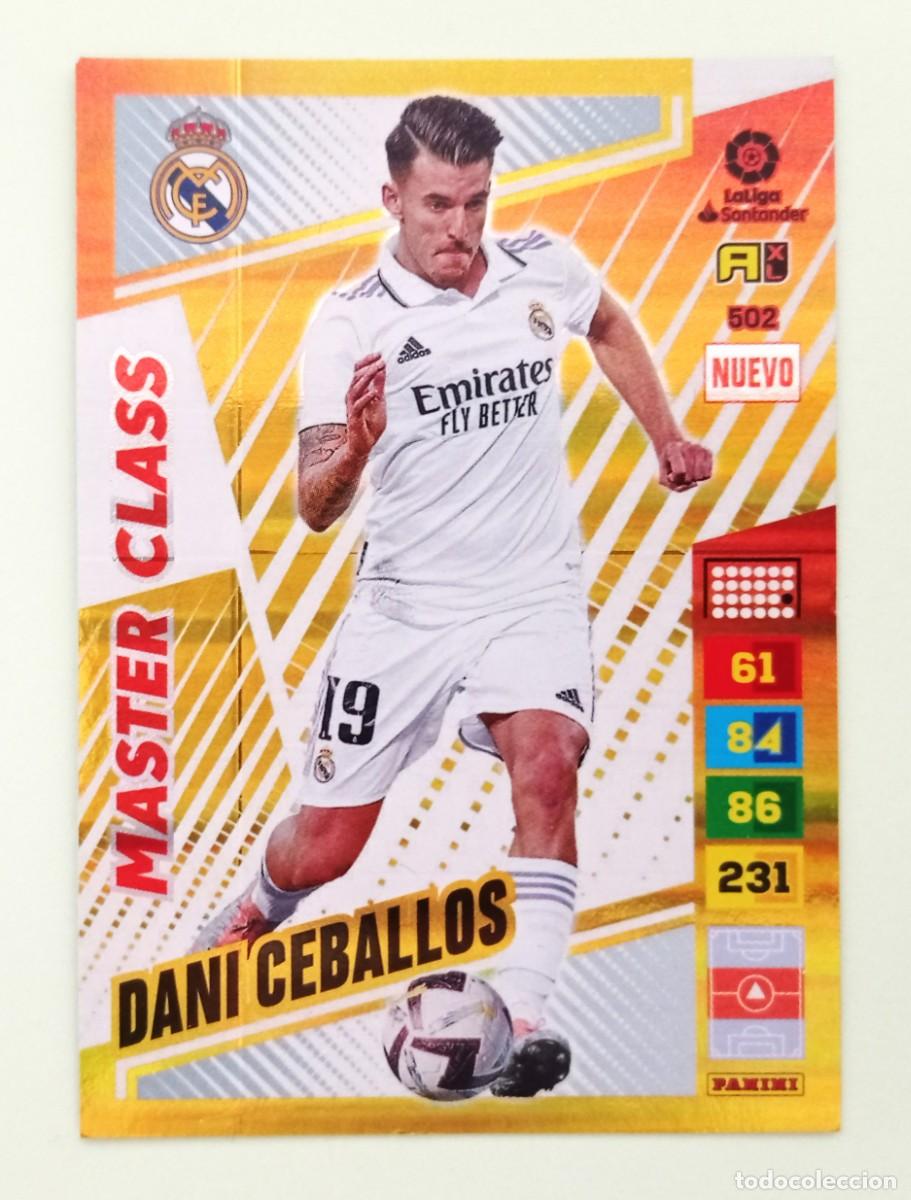 Cromos de F&uacute;tbol: ADRENALYN XL 2022-2023 (N&ordm; 502 DANI CEBALLOS - REAL MADRID) (MASTER CLASS)