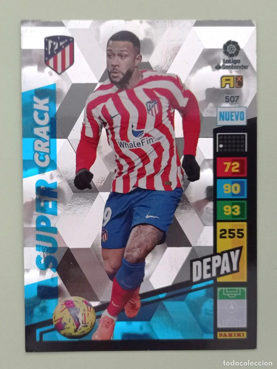 Figurine di Calcio: ADRENALYN XL 2022-2023 (N&ordm; 507 DEPAY - AT. MADRID) (SUPER CRACK)