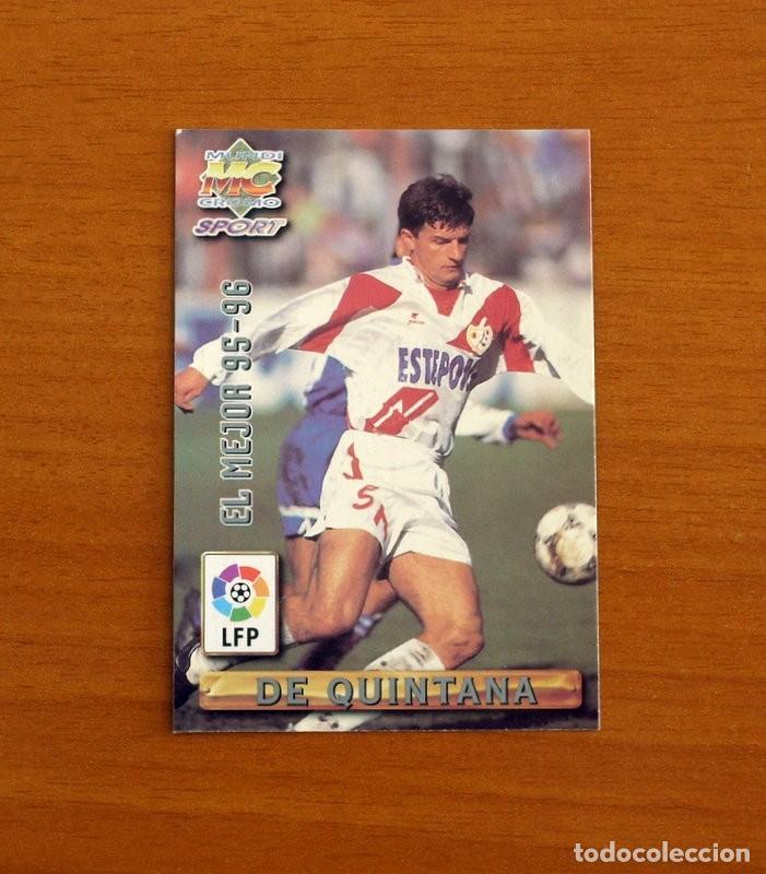 Cromos de F&uacute;tbol: Rayo Vallecano-418 De Quintana El Mejor 95-96-Mundicromo Las Fichas Liga de F&uacute;tbol 1996-1997-96-97
