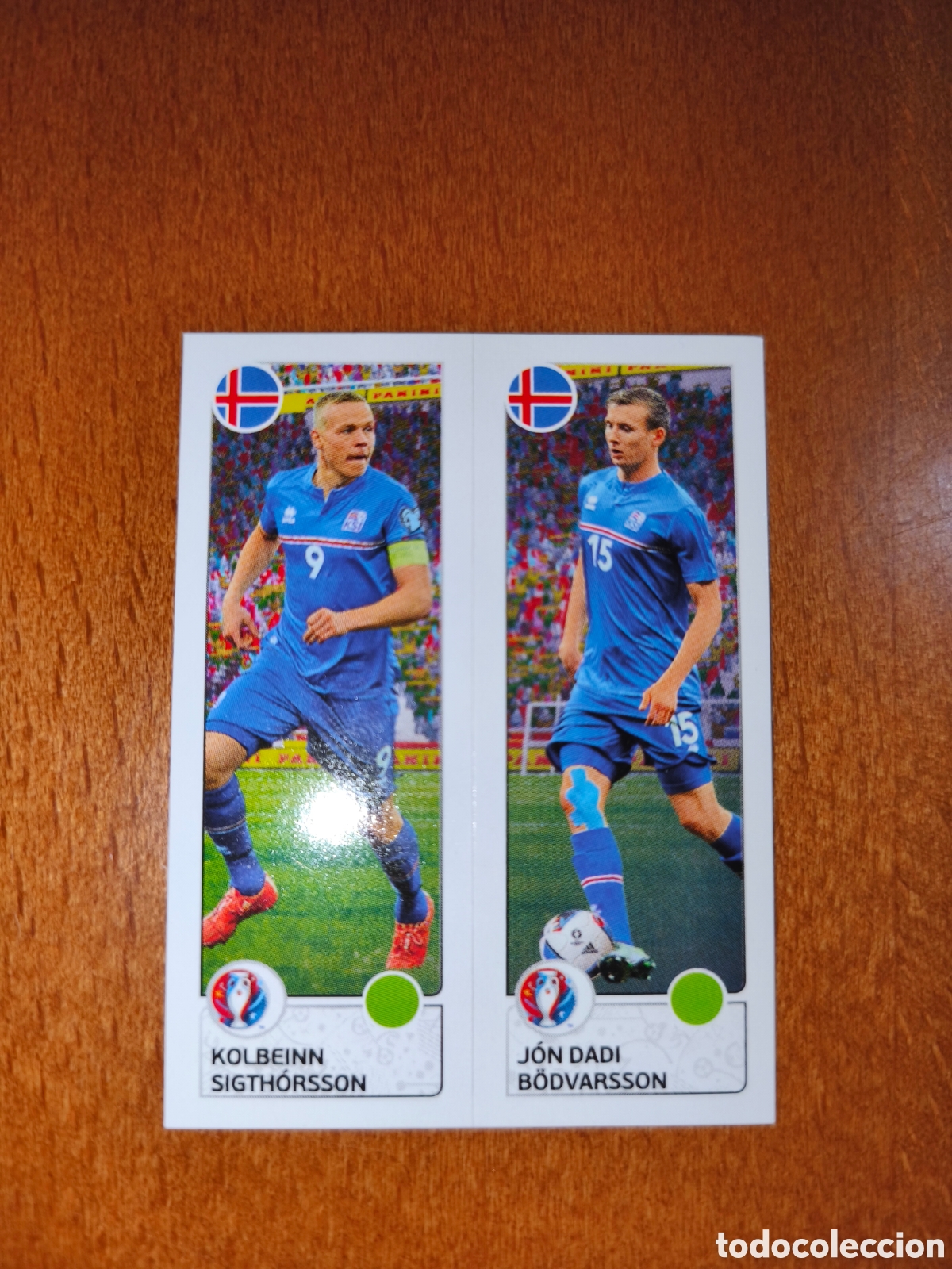 Cromos de F&uacute;tbol: Kolbeinn Sigthorsson/Jon Dadi Bodvarsson n&deg;608 UEFA Euro 2016 Islandia