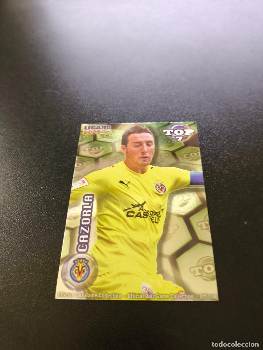 Cromos de F&uacute;tbol: 597 CAZORLA VILLARREAL BAJA VERDE TOP 6 MUNDICROMO LIGA 2011 2012 11 12 NO PANINI ESTE MEGACRACKS