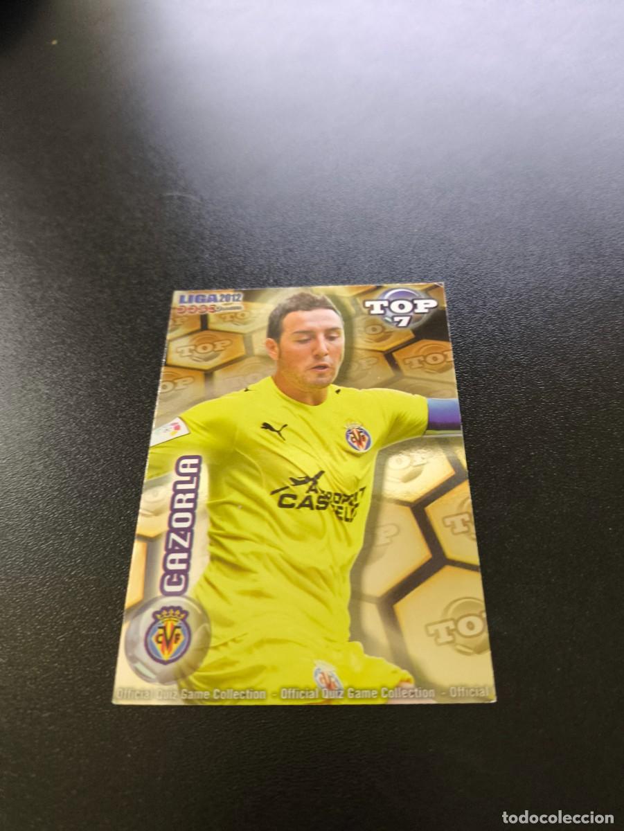 Cromos de F&uacute;tbol: 597 CAZORLA VILLARREAL BAJA DORADO TOP 6 MUNDICROMO LIGA 2011 2012 11 12 NO PANINI ESTE MEGACRACKS