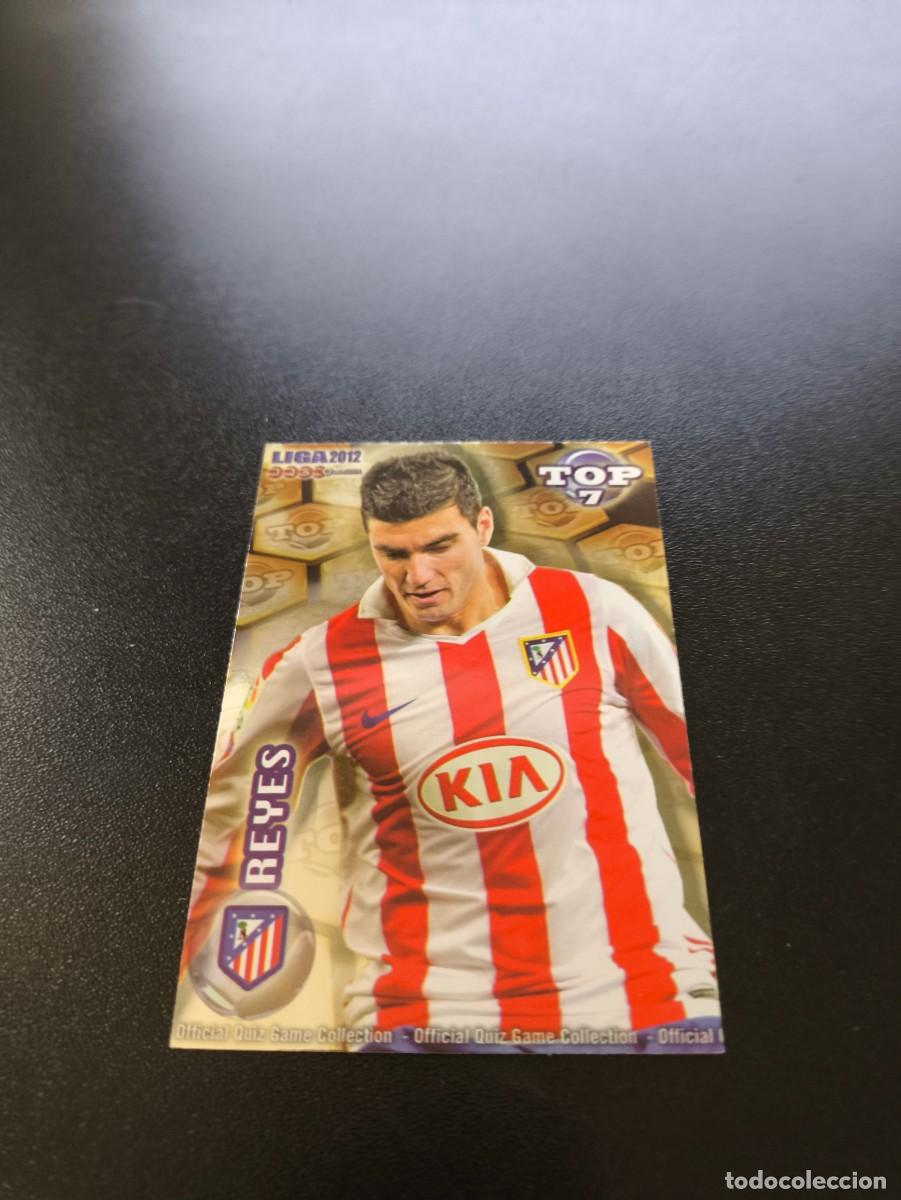 Cromos de F&uacute;tbol: 599 REYES ATLETICO DE MADRID DORADO TOP 7 MUNDICROMO LIGA 2011 2012 11 12 NO PANINI ESTE MEGACRACKS