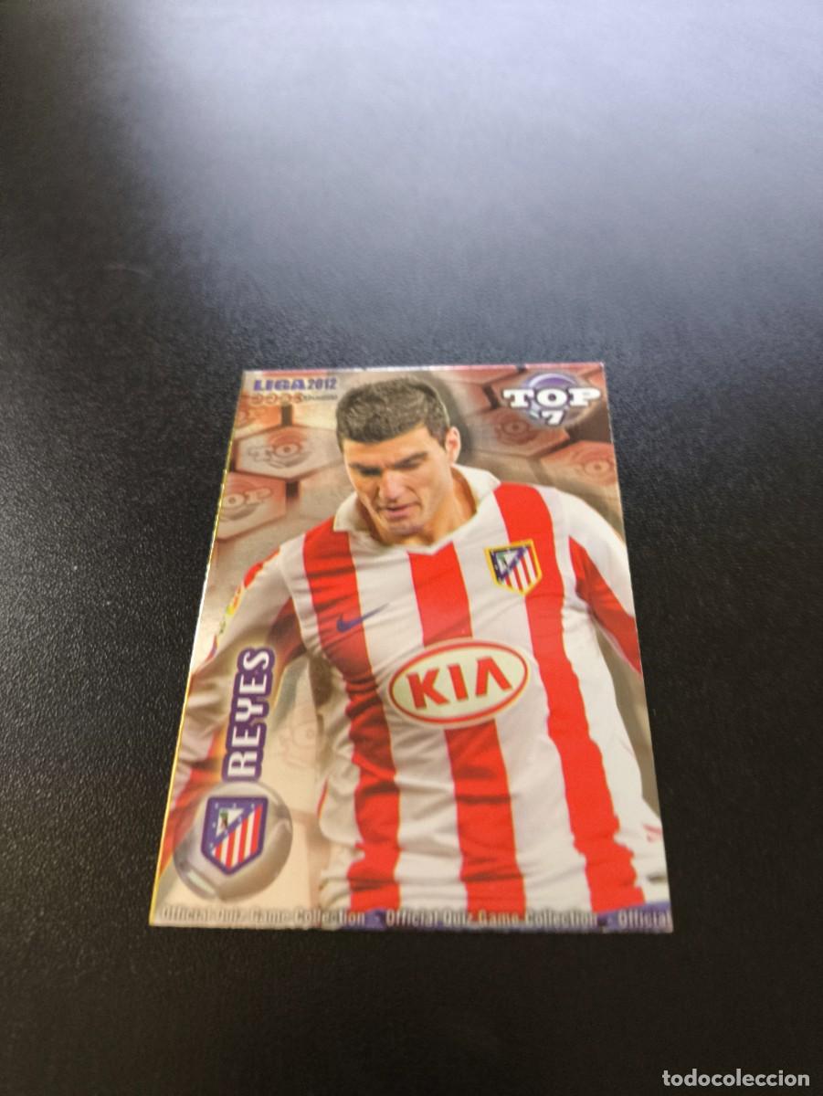 Cromos de F&uacute;tbol: 599 REYES ATLETICO DE MADRID ROJO TOP 7 MUNDICROMO LIGA 2011 2012 11 12 NO PANINI ESTE MEGACRACKS