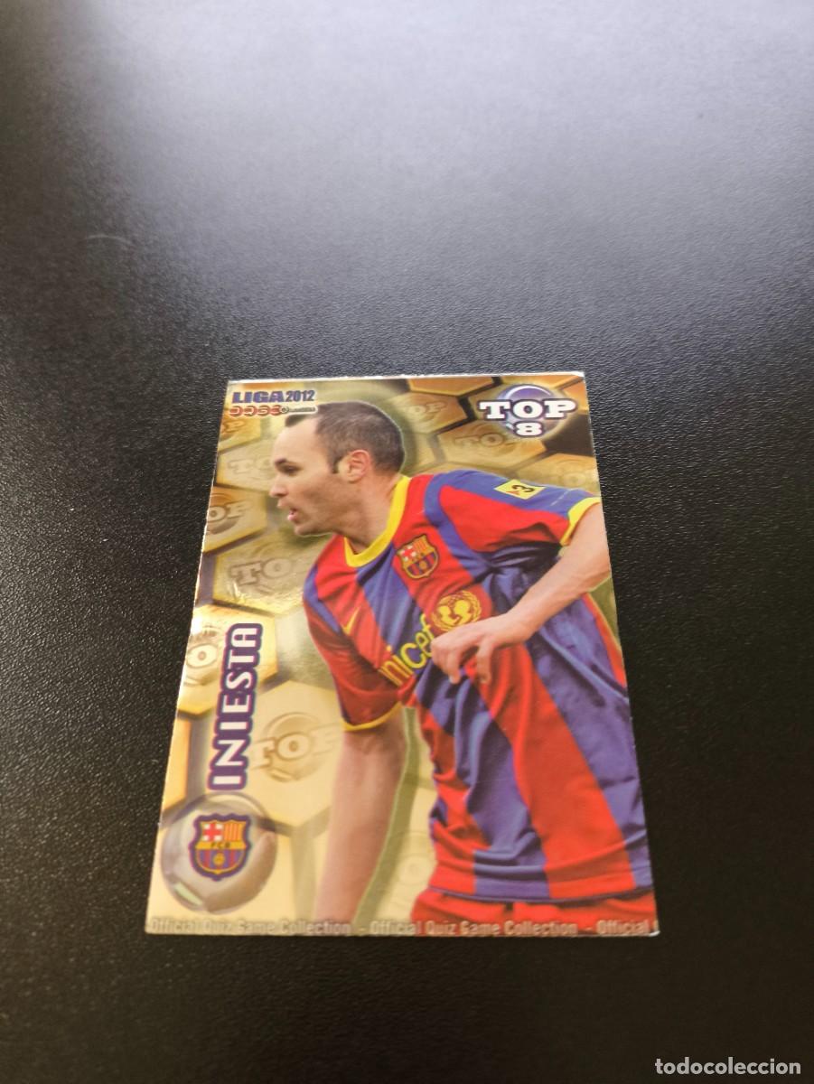 Fu&szlig;ball-Sticker: 604 INIESTA BARCELONA DORADO TOP 8 MUNDICROMO LIGA 2011 2012 11 12 NO PANINI ESTE MEGACRACKS