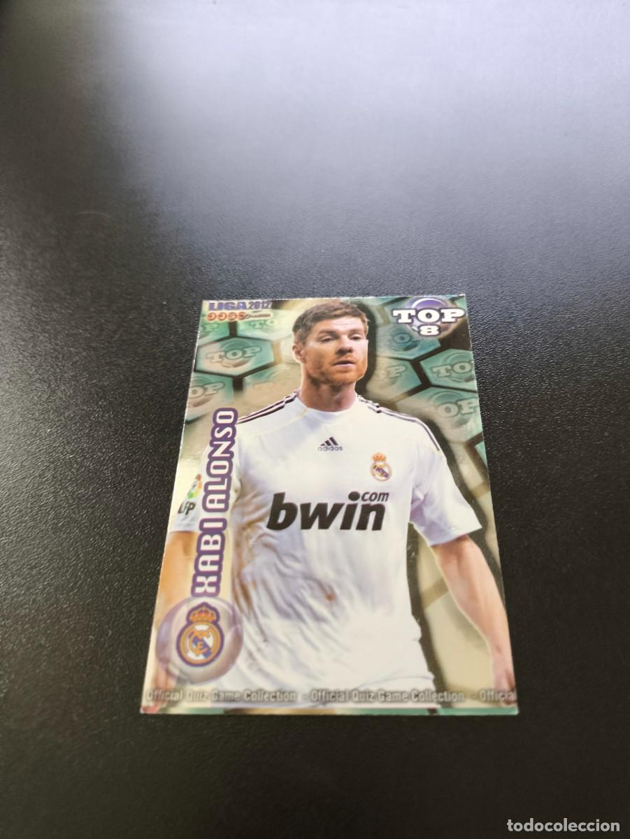 Cromos de F&uacute;tbol: 605 XABI ALONSO REAL MADRID AZUL TOP 8 MUNDICROMO LIGA 2011 2012 11 12 NO PANINI ESTE MEGACRACKS