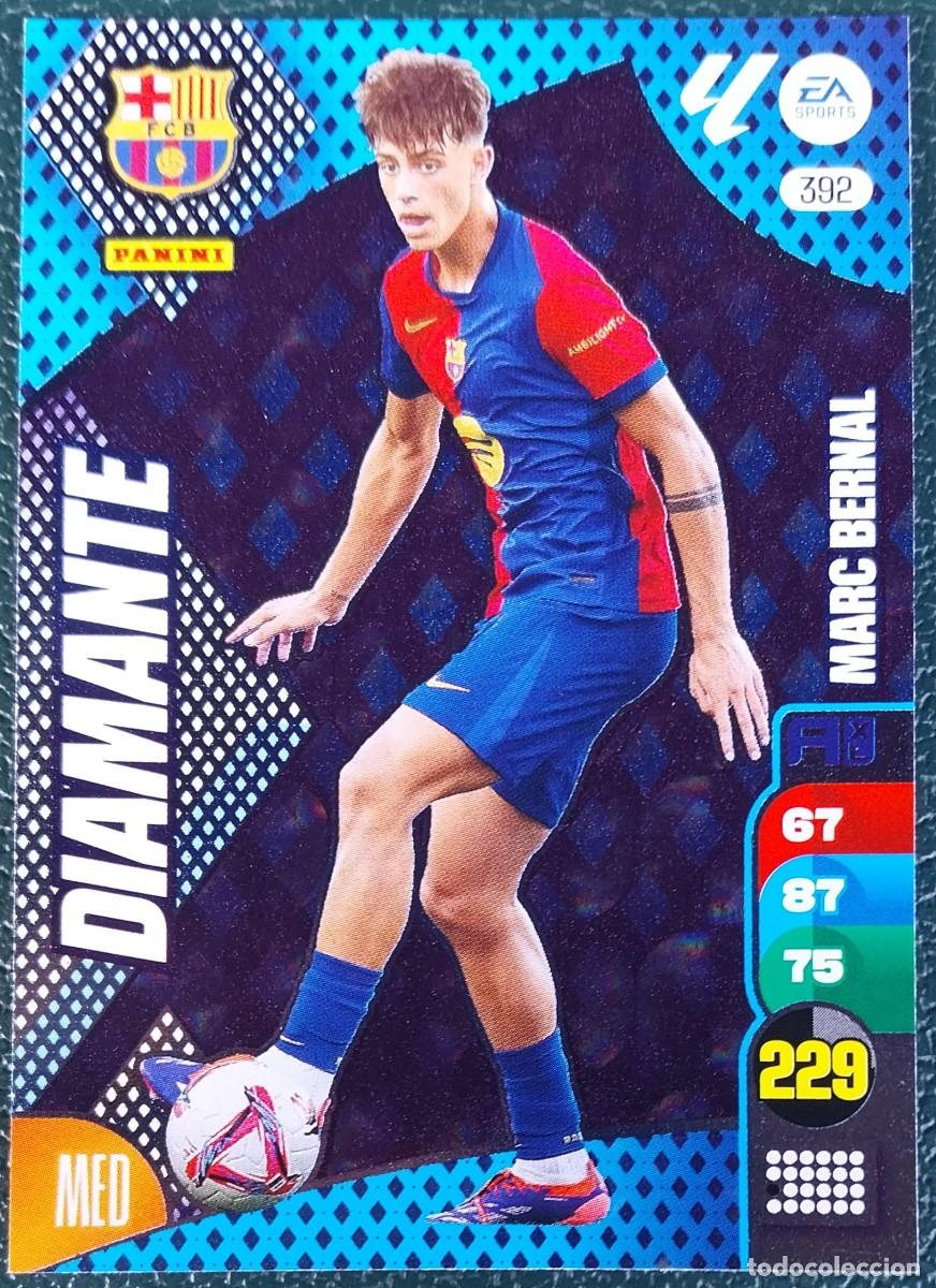 Cromos de F&uacute;tbol: 392 MARC BERNAL FC BARCELONA DIAMANTE FICHAS ALBUM ADRENALYN XL 2024 2025 24 25