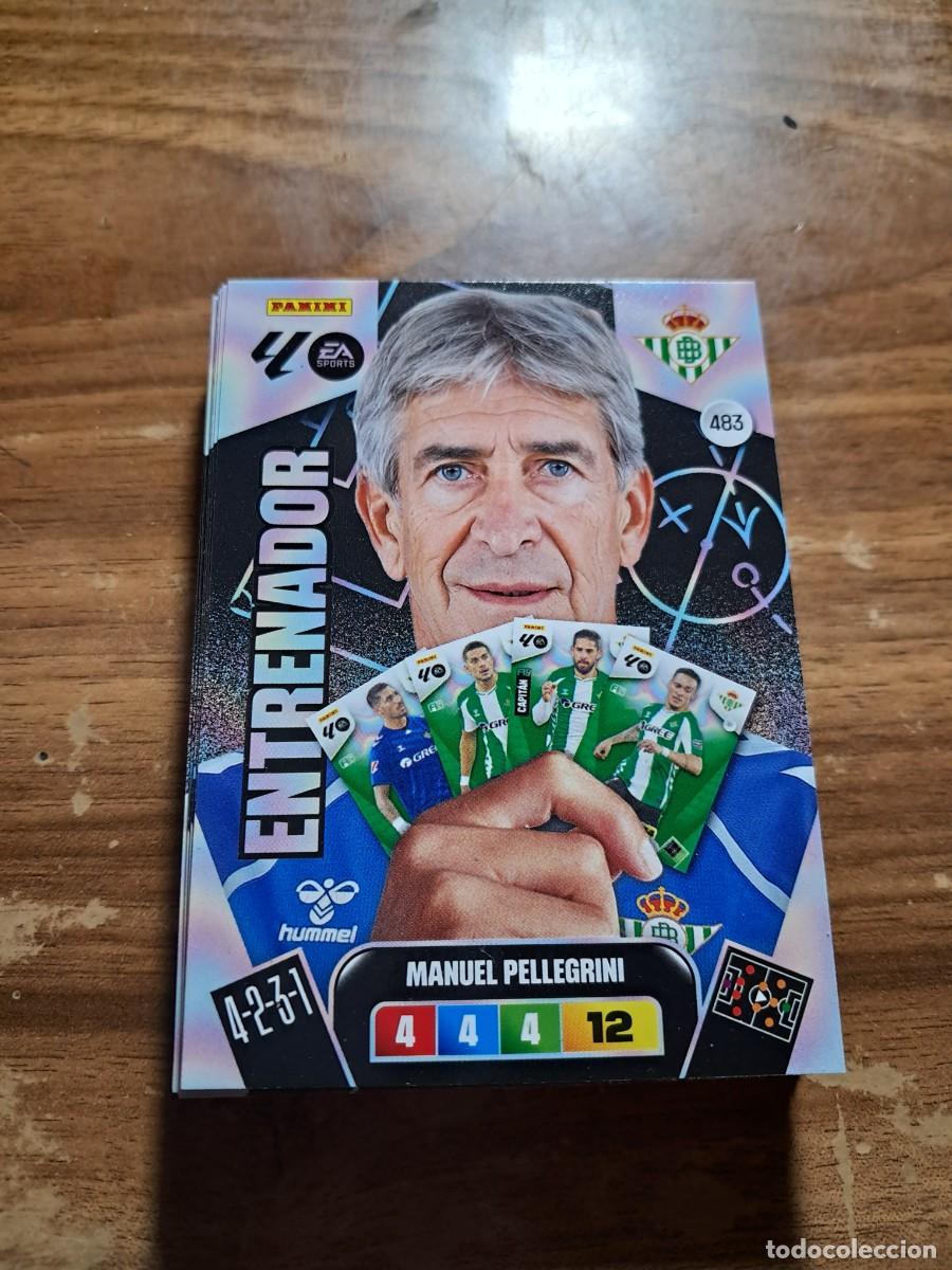 Cromos de F&uacute;tbol: CARD ADRENALYN XL TEMPORADA 25/26: ENTRENADOR MANUEL PELLEGRINI (REAL BETIS), N&deg; 483