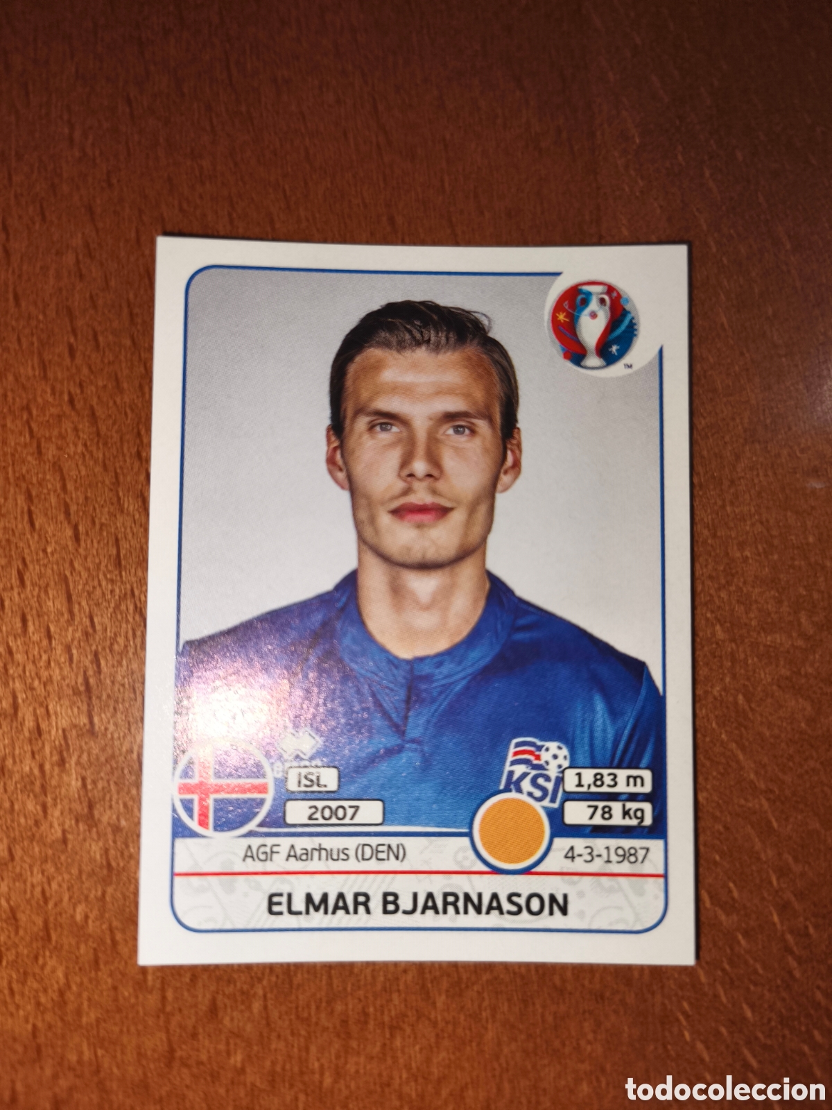 Cromos de F&uacute;tbol: Elmar Bjarnason n&deg;621 UEFA Euro 2016 Islandia