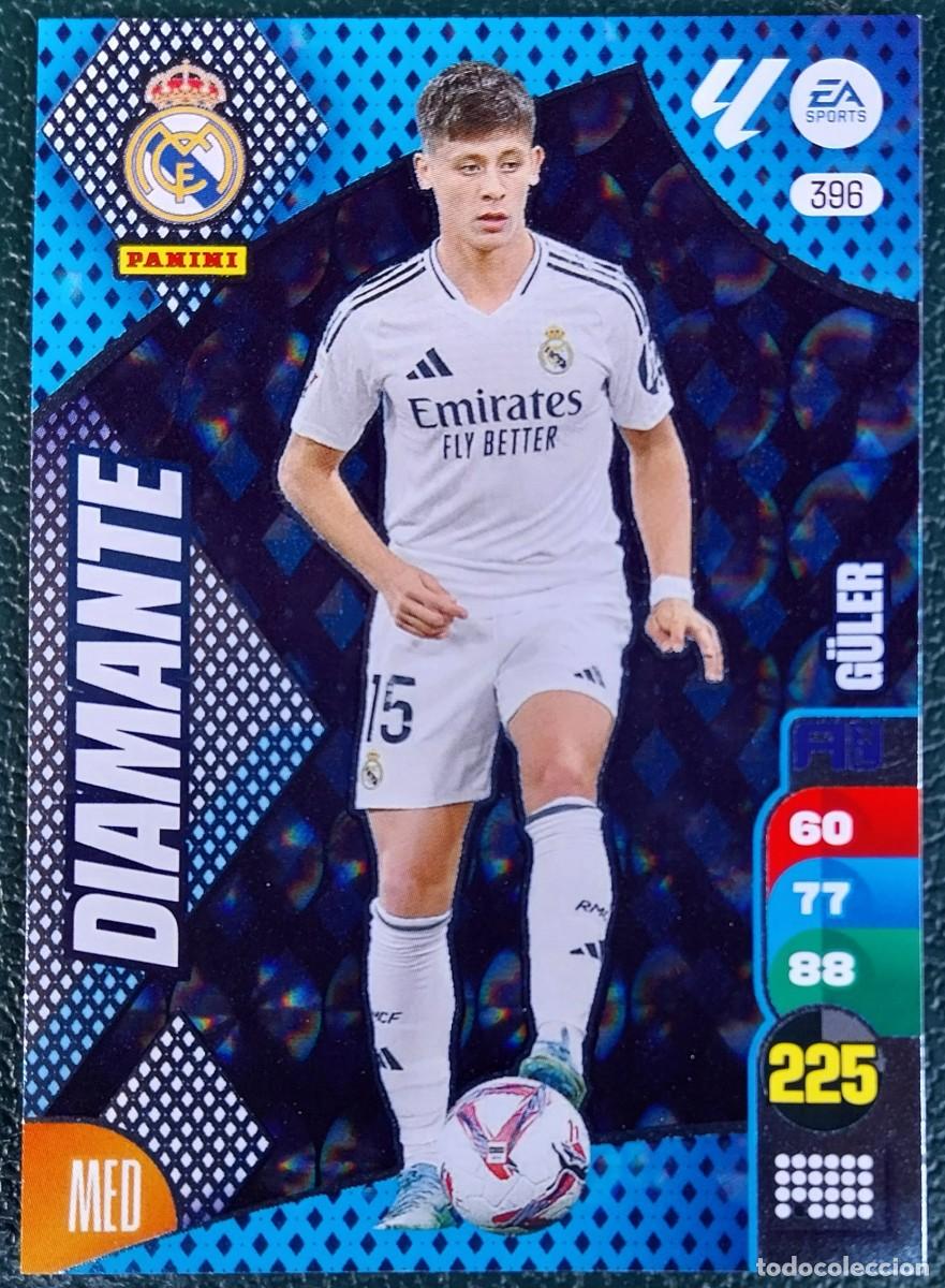 Cromos de F&uacute;tbol: 396 GULER REAL MADRID DIAMANTE FICHAS ALBUM ADRENALYN XL 2024 2025 24 25