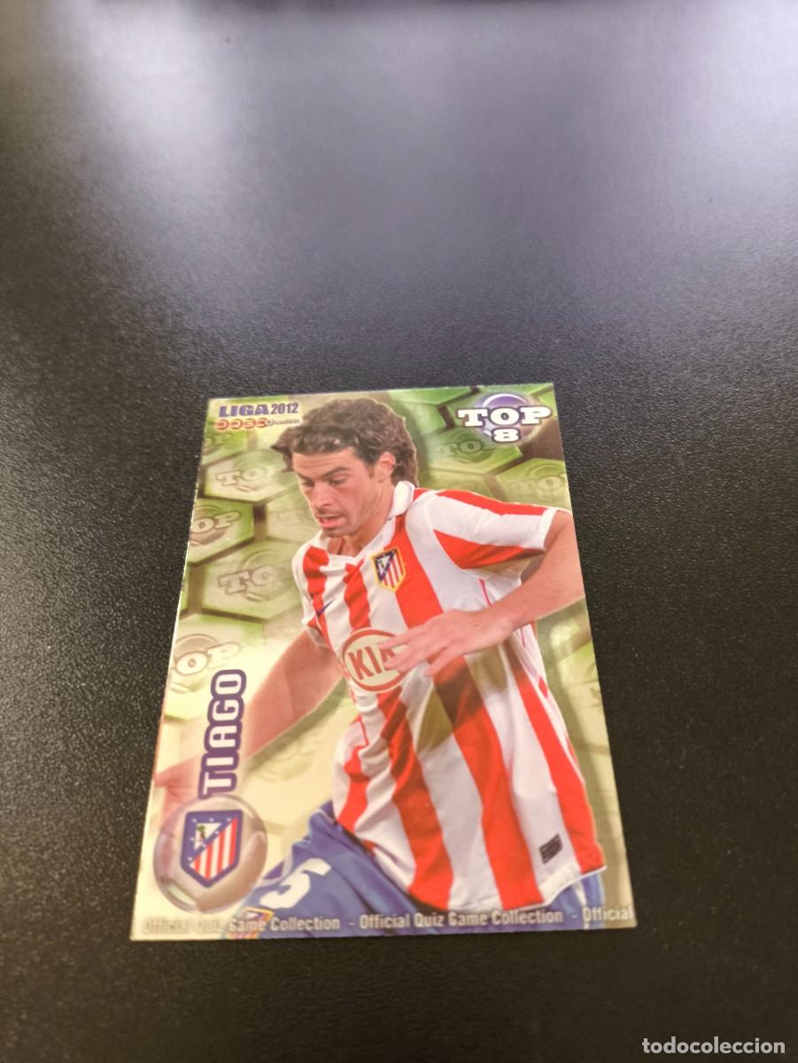 Cromos de F&uacute;tbol: 609 TIAGO ATLETICO DE MADRID VERDE TOP 8 MUNDICROMO LIGA 2011 2012 11 12 NO PANINI ESTE MEGACRACKS