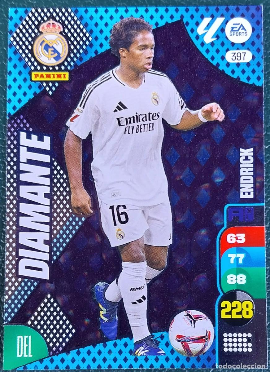 Cromos de F&uacute;tbol: 397 ENDRICK REAL MADRID DIAMANTE FICHAS ALBUM ADRENALYN XL 2024 2025 24 25