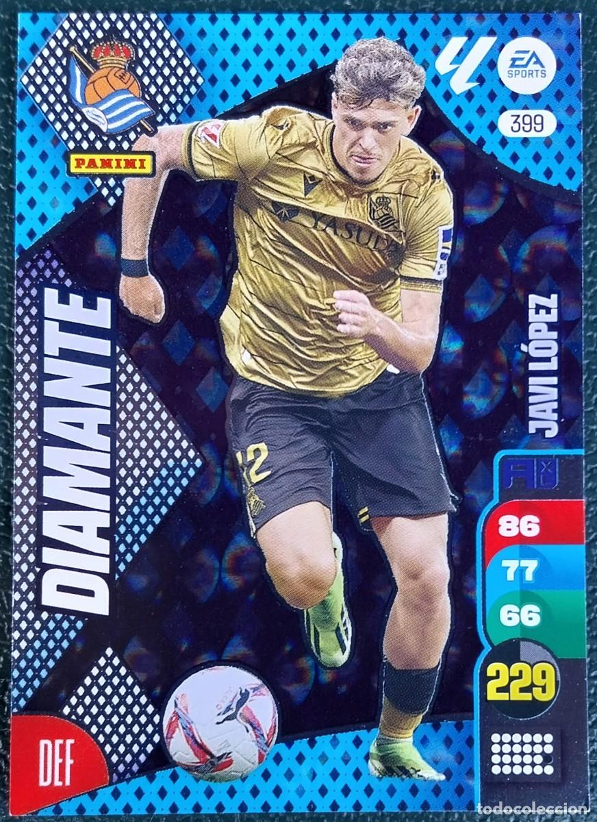 Cromos de F&uacute;tbol: 399 JAVI LOPEZ REAL SOCIEDAD DIAMANTE FICHAS ALBUM ADRENALYN XL 2024 2025 24 25