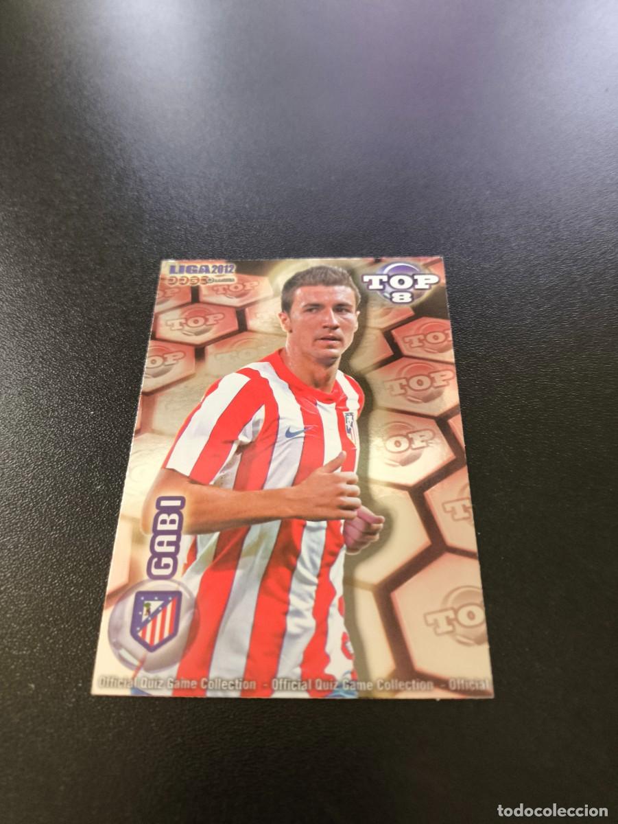 Cromos de F&uacute;tbol: 611 GABI ATLETICO DE MADRID ROJO TOP 8 MUNDICROMO LIGA 2011 2012 11 12 NO PANINI ESTE MEGACRACKS