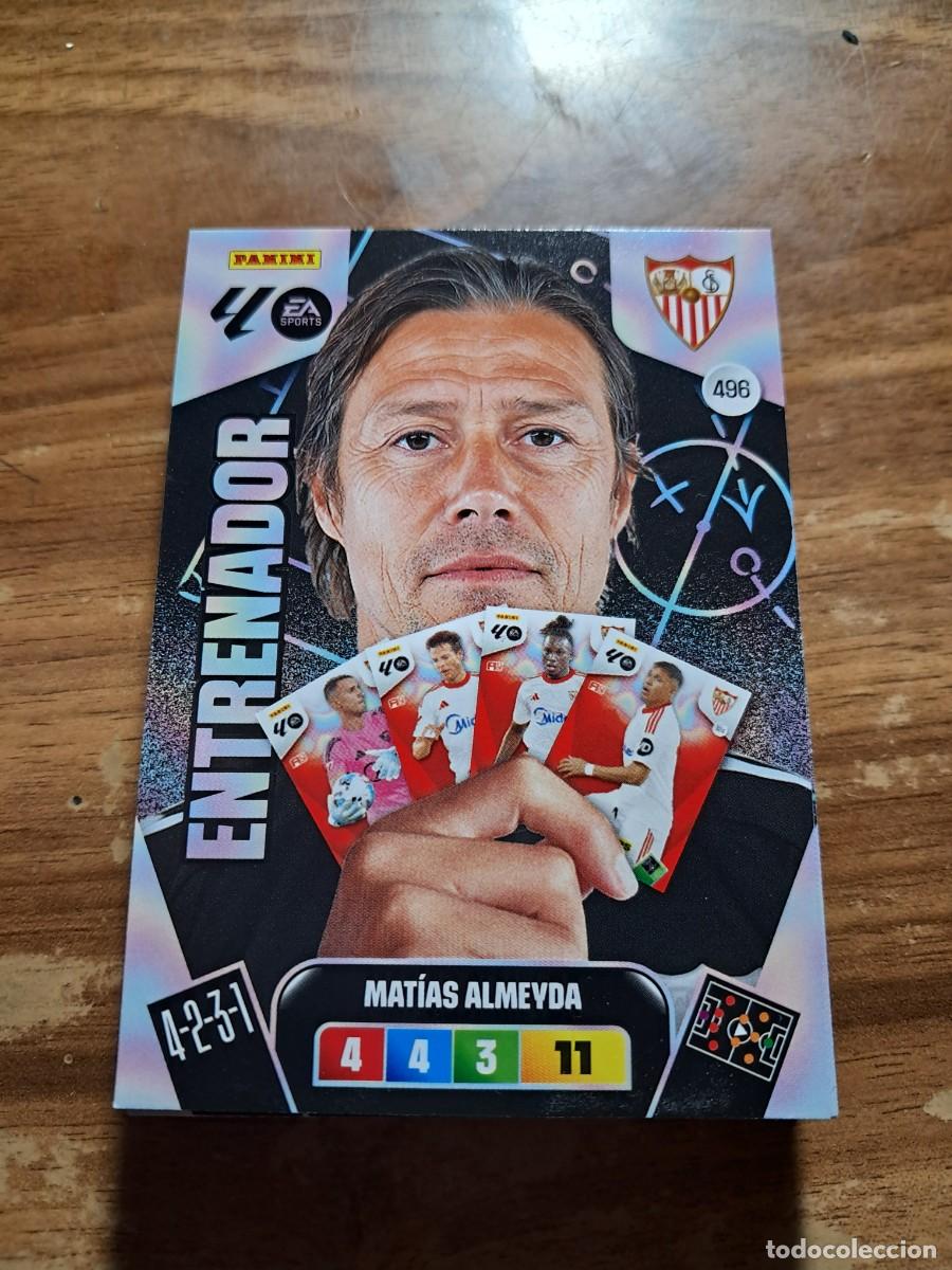 Cromos de F&uacute;tbol: CARD ADRENALYN XL TEMPORADA 25/26: ENTRENADOR MATIAS ALMEYDA (SEVILLA), N&deg; 496