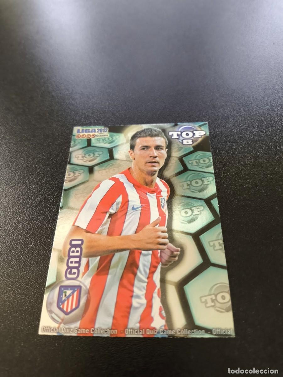 Cromos de F&uacute;tbol: 611 GABI ATLETICO DE MADRID AZUL TOP 8 MUNDICROMO LIGA 2011 2012 11 12 NO PANINI ESTE MEGACRACKS
