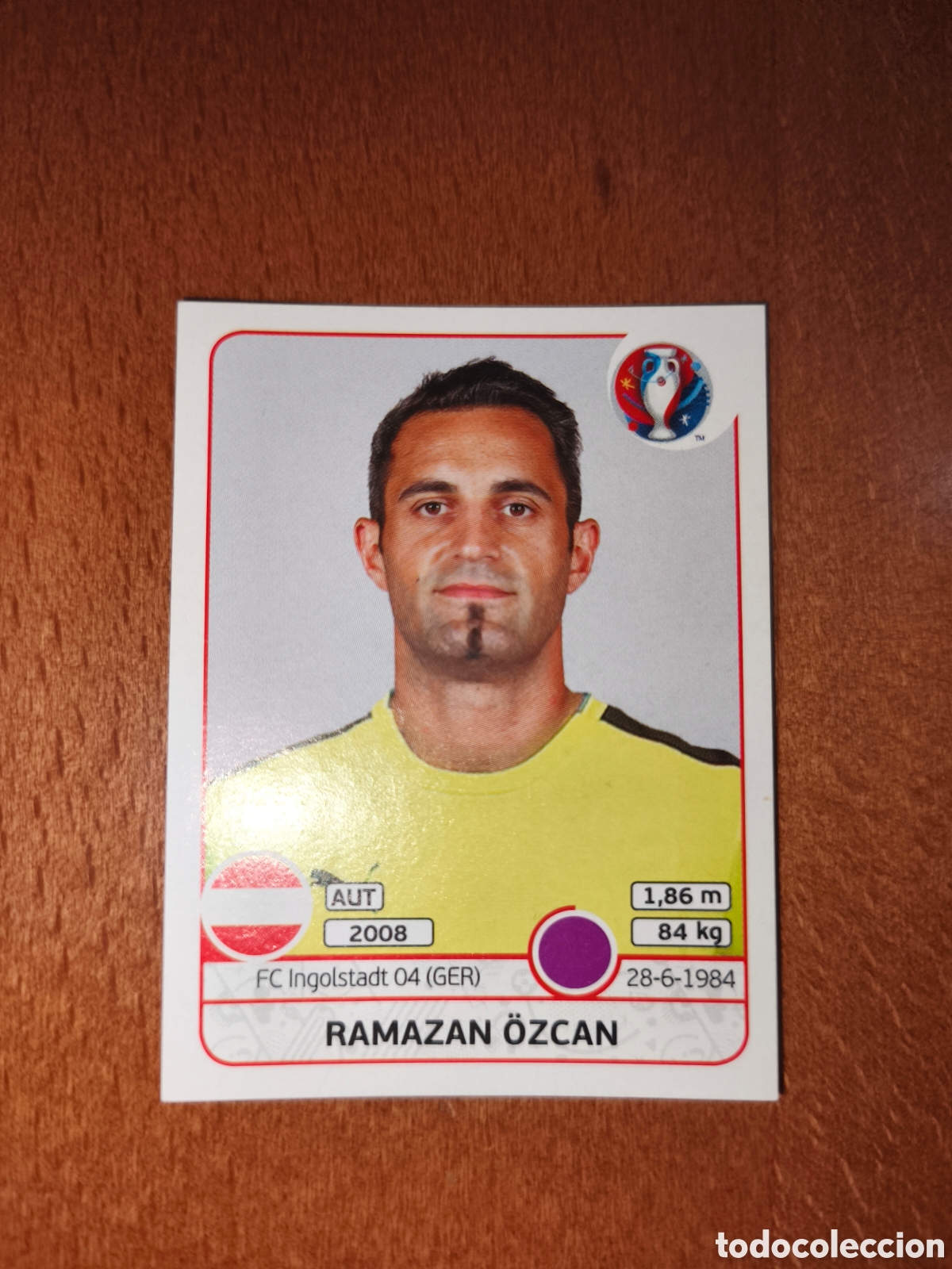Cromos de F&uacute;tbol: Ramazan Ozcan n&deg;630 UEFA Euro 2016 Austria