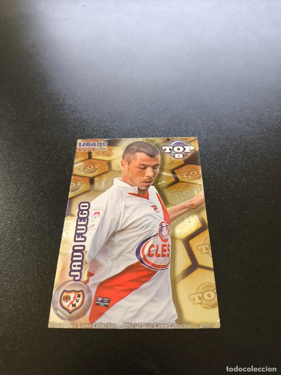 Cromos de F&uacute;tbol: 612 JAVI FUEGO RAYO VALLECANO DORADO TOP 8 MUNDICROMO LIGA 2011 2012 11 12 NO PANINI ESTE MEGACRACKS