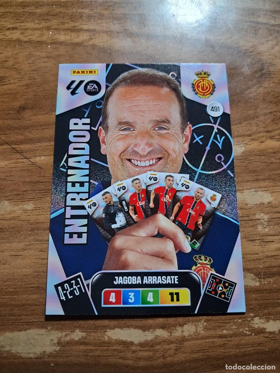 Cromos de F&uacute;tbol: CARD ADRENALYN XL TEMPORADA 25/26: ENTRENADOR JAGOBA ARRASATE (MALLORCA), N&deg; 491