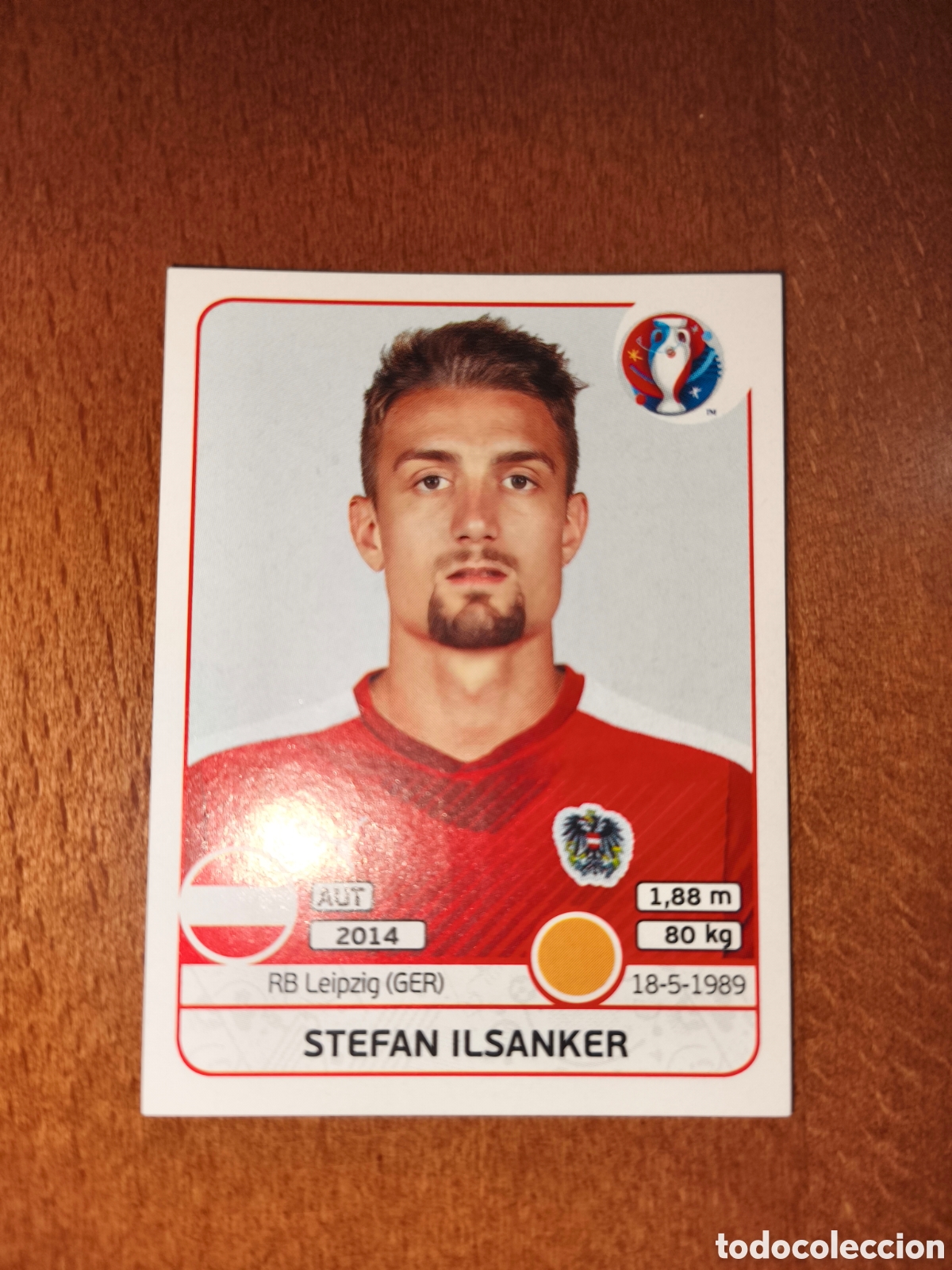 Cromos de F&uacute;tbol: Stefan Ilsanker n&deg;641 UEFA Euro 2016 Austria