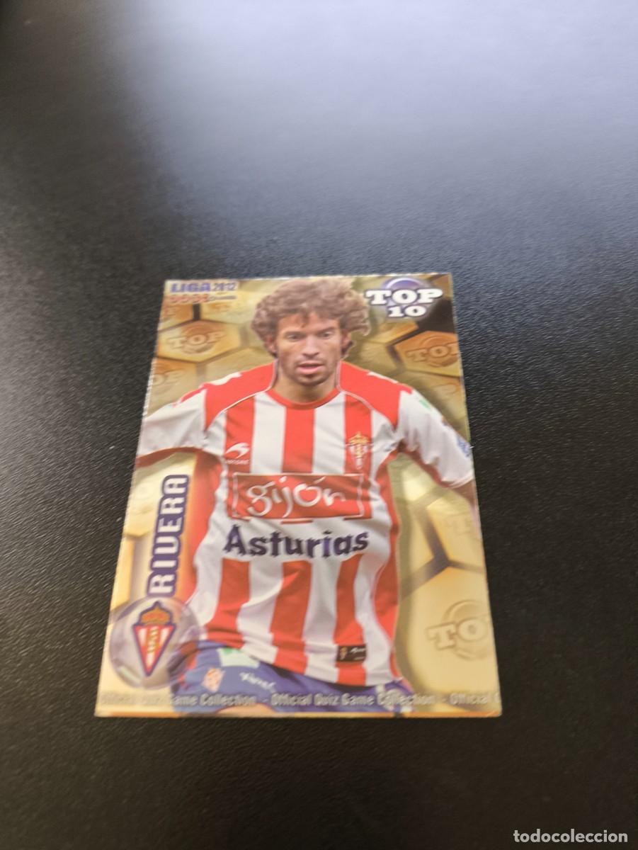 Cromos de F&uacute;tbol: 618 RIVERA SPORTING DE GIJON DORADO TOP 10 MUNDICROMO LIGA 2011 2012 11 12 NO PANINI ESTE MEGACRACKS