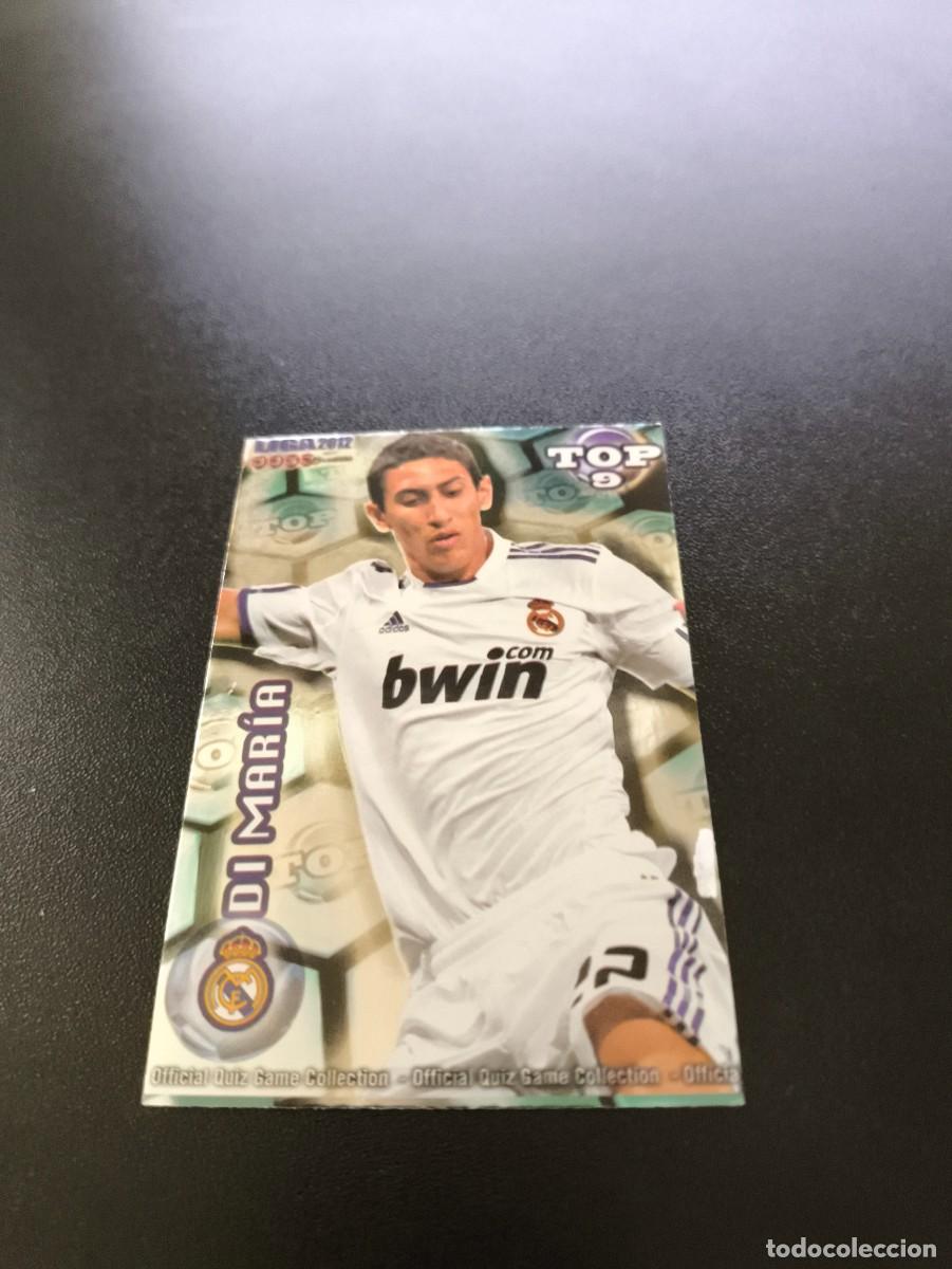 Cromos de F&uacute;tbol: 623 DI MARIA REAL MADRID AZUL TOP 10 MUNDICROMO LIGA 2011 2012 11 12 NO PANINI ESTE MEGACRACKS