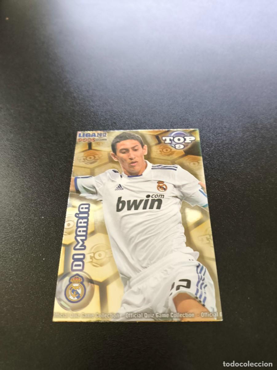 Cromos de F&uacute;tbol: 623 DI MARIA REAL MADRID DORADO TOP 10 MUNDICROMO LIGA 2011 2012 11 12 NO PANINI ESTE MEGACRACKS