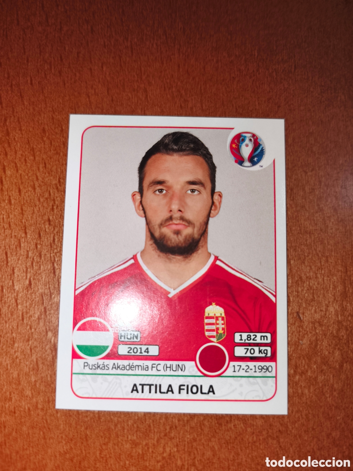Cromos de F&uacute;tbol: Attila Fiola n&deg;664 UEFA Euro 2016 Hungr&iacute;a
