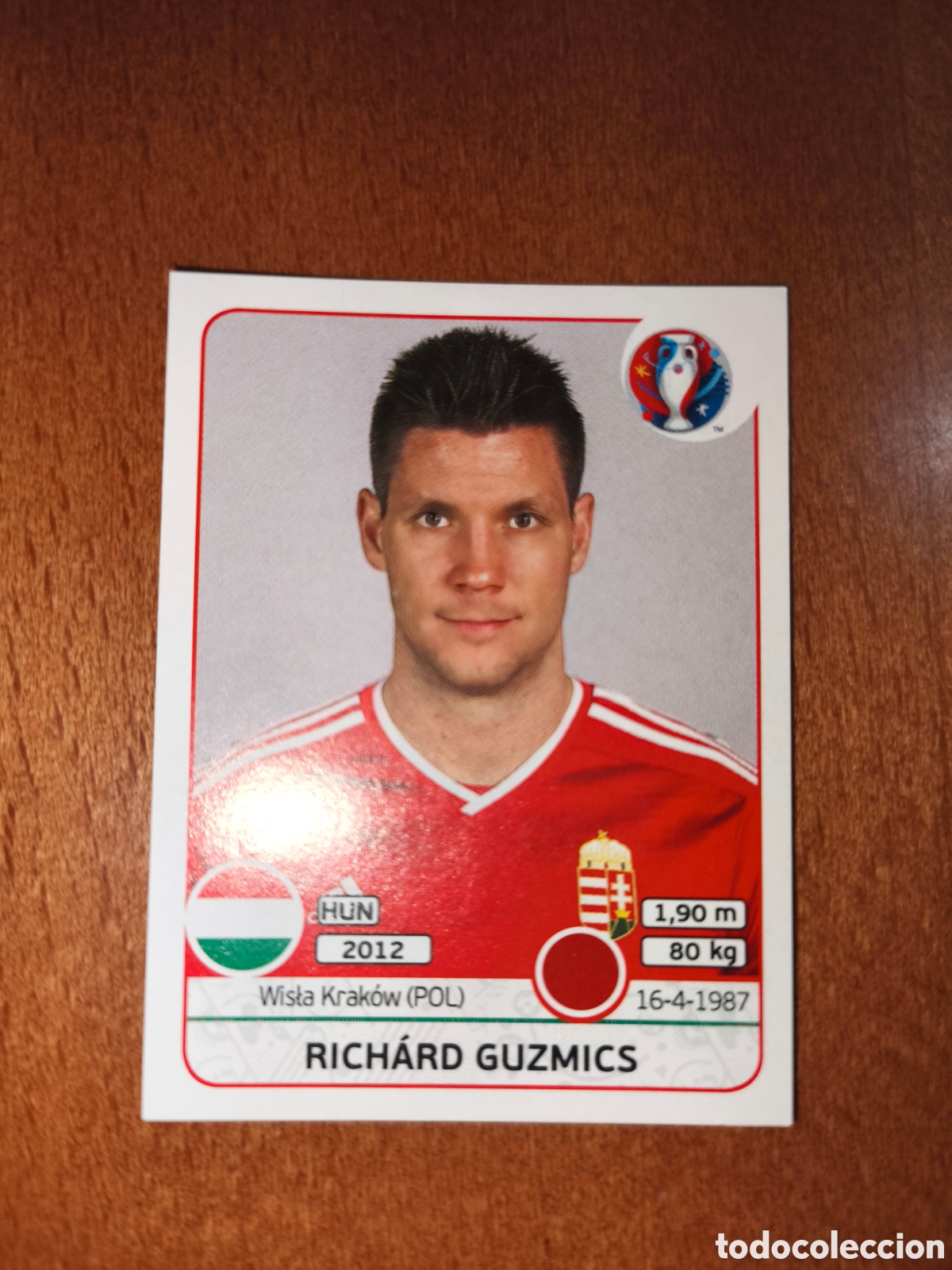 Cromos de F&uacute;tbol: Richard Guzmics n&deg;665 UEFA Euro 2016 Hungr&iacute;a