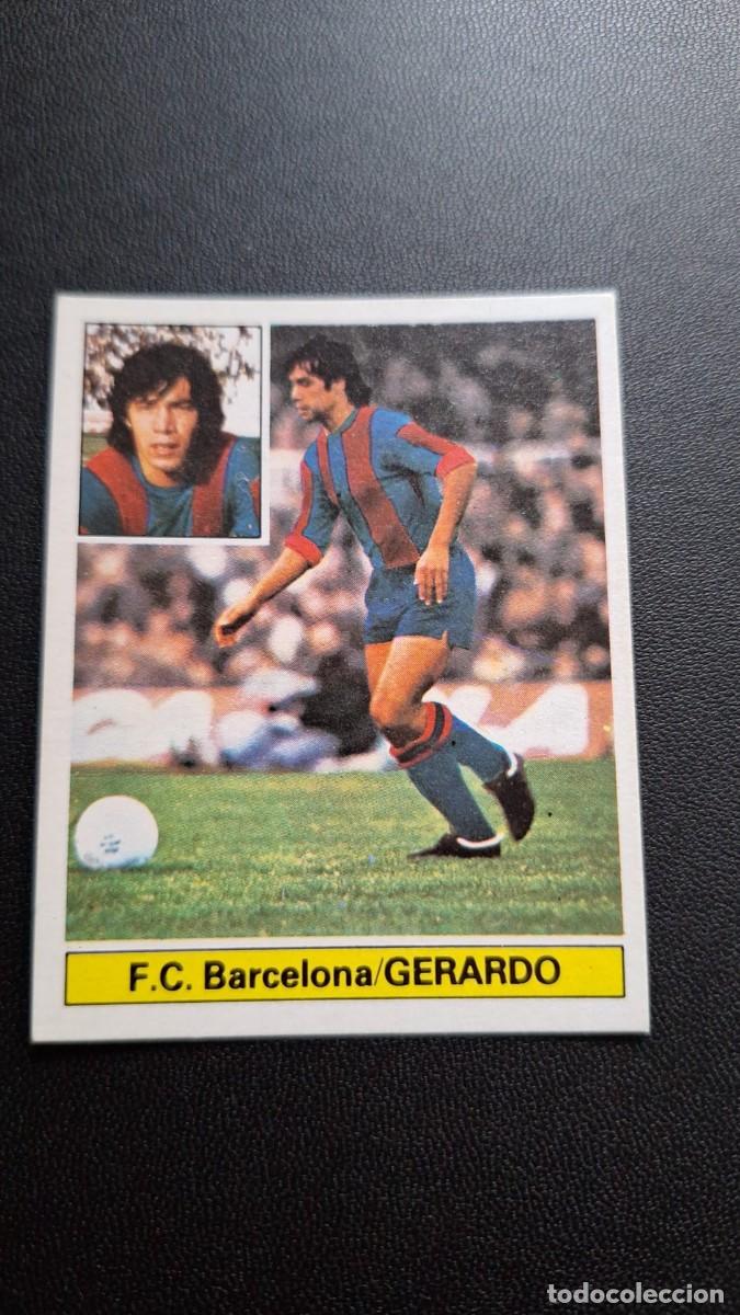 Cromos de F&uacute;tbol: CROMO DE FUTBOL LIGA ESTE VERSION GERARDO BARCELONA FICHAJE 2 NUNCA PEGADO 81 82 1981 1982