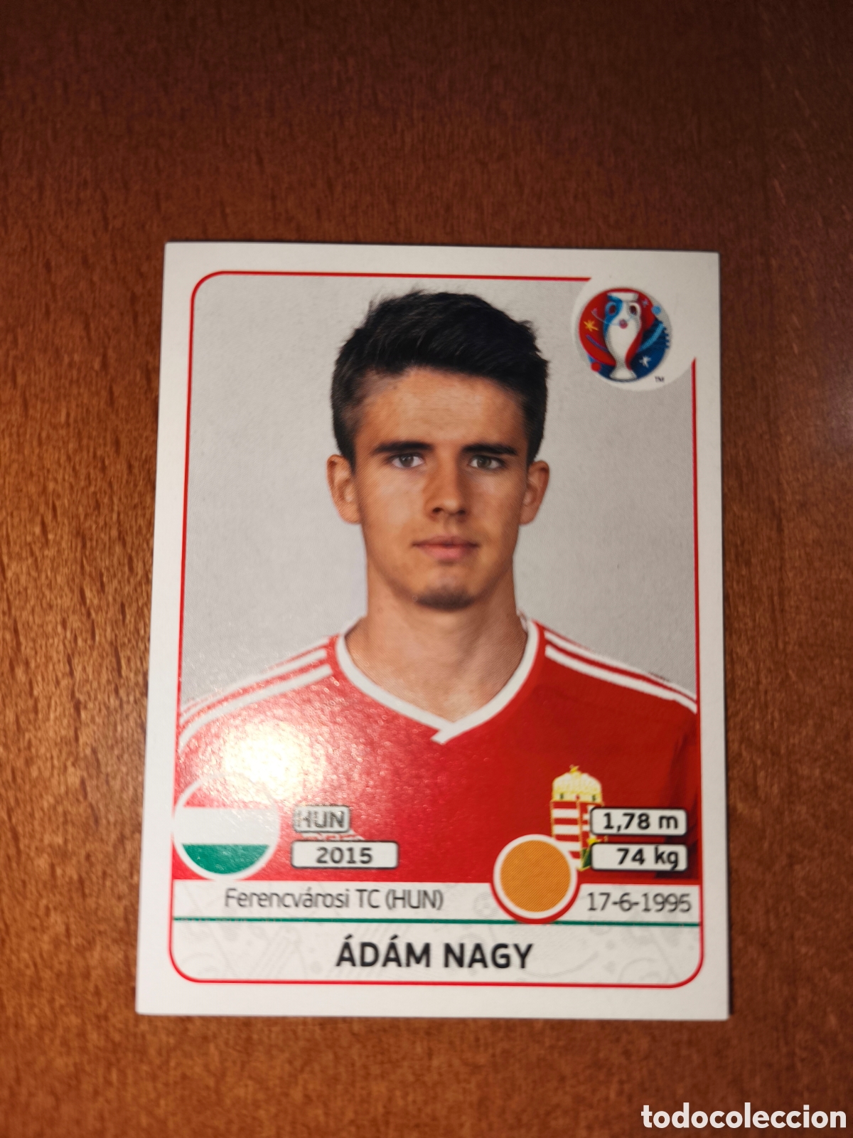 Cromos de F&uacute;tbol: Adam Nagy n&deg;671 UEFA Euro 2016 Hungr&iacute;a