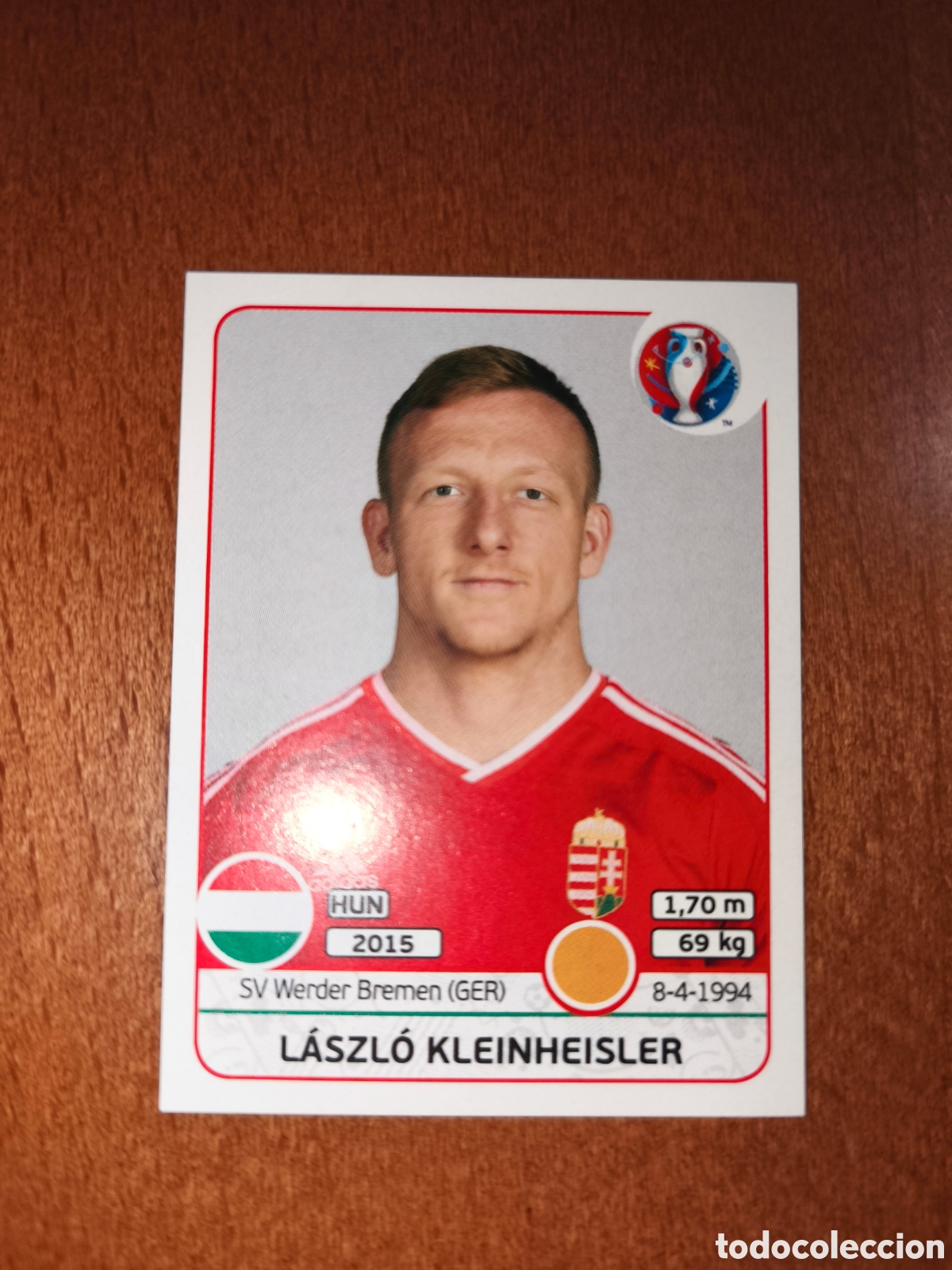 Cromos de F&uacute;tbol: Laszlo Kleinheisler n&deg;674 UEFA Euro 2016 Hungr&iacute;a