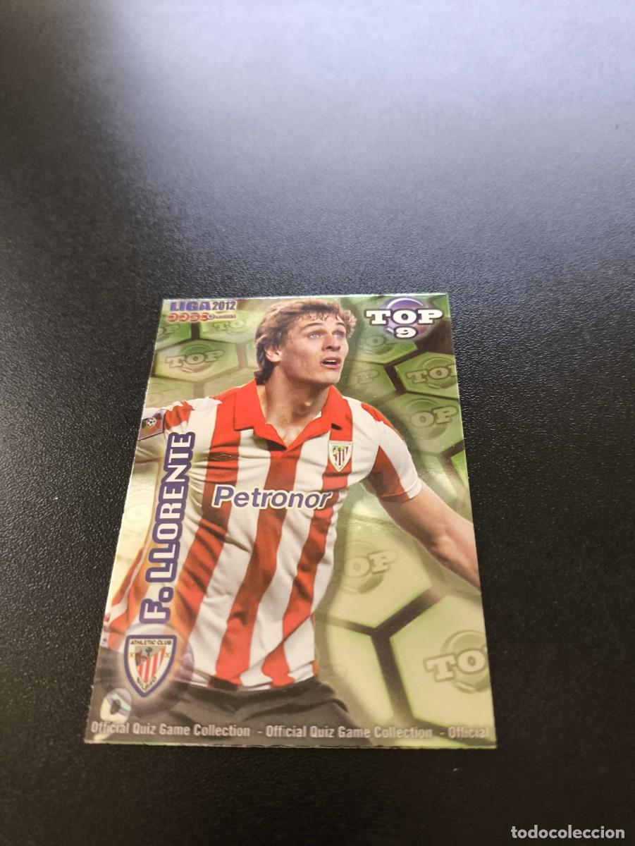 Cromos de F&uacute;tbol: 624 LLORENTE ATHLETIC BILBAO VERDE TOP 10 MUNDICROMO LIGA 2011 2012 11 12 NO PANINI ESTE MEGACRACKS