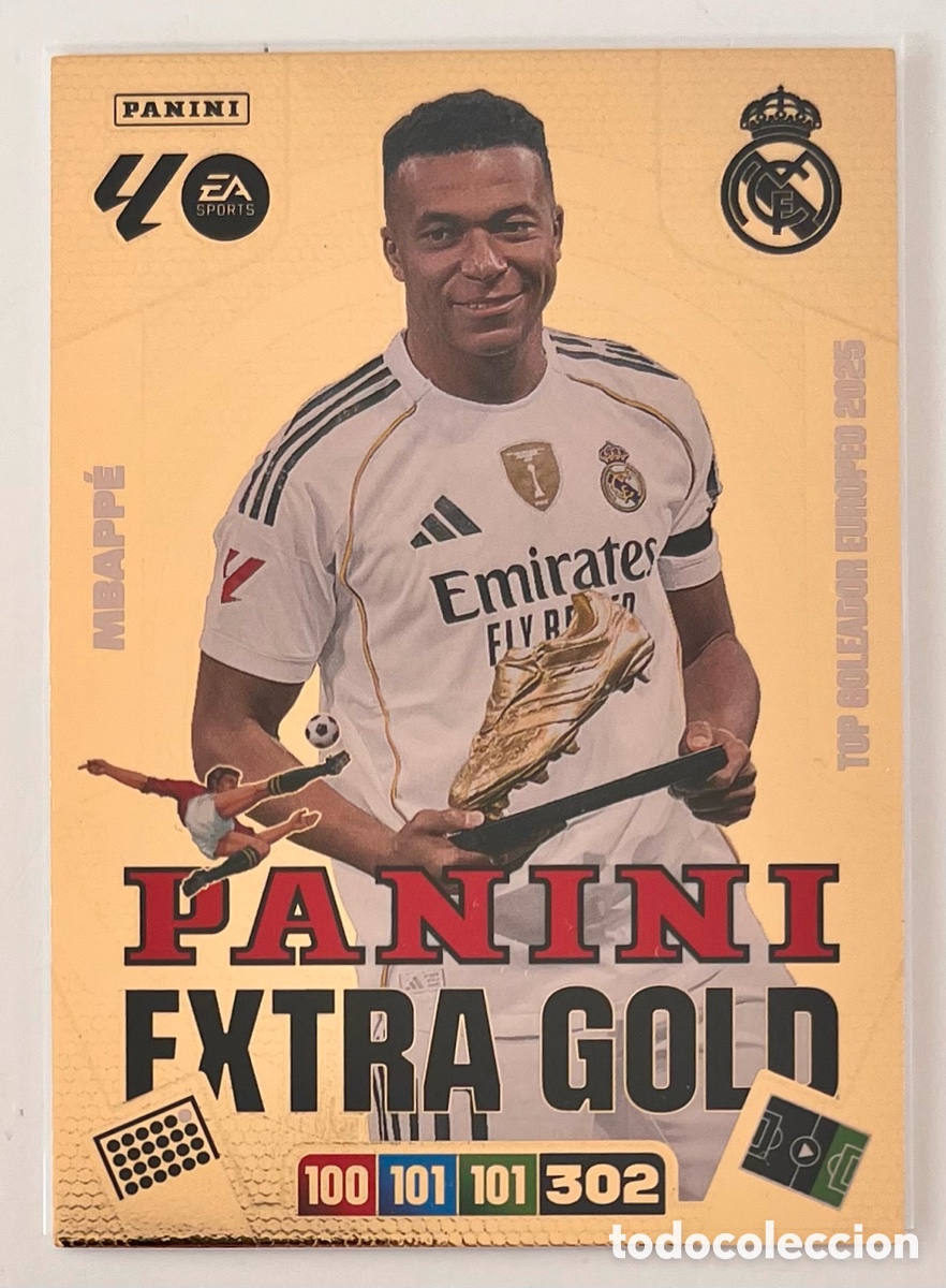 Cromos de F&uacute;tbol: MBAPPE PANINI EXTRA GOLD ADRENALYN 25 26 2025 2026